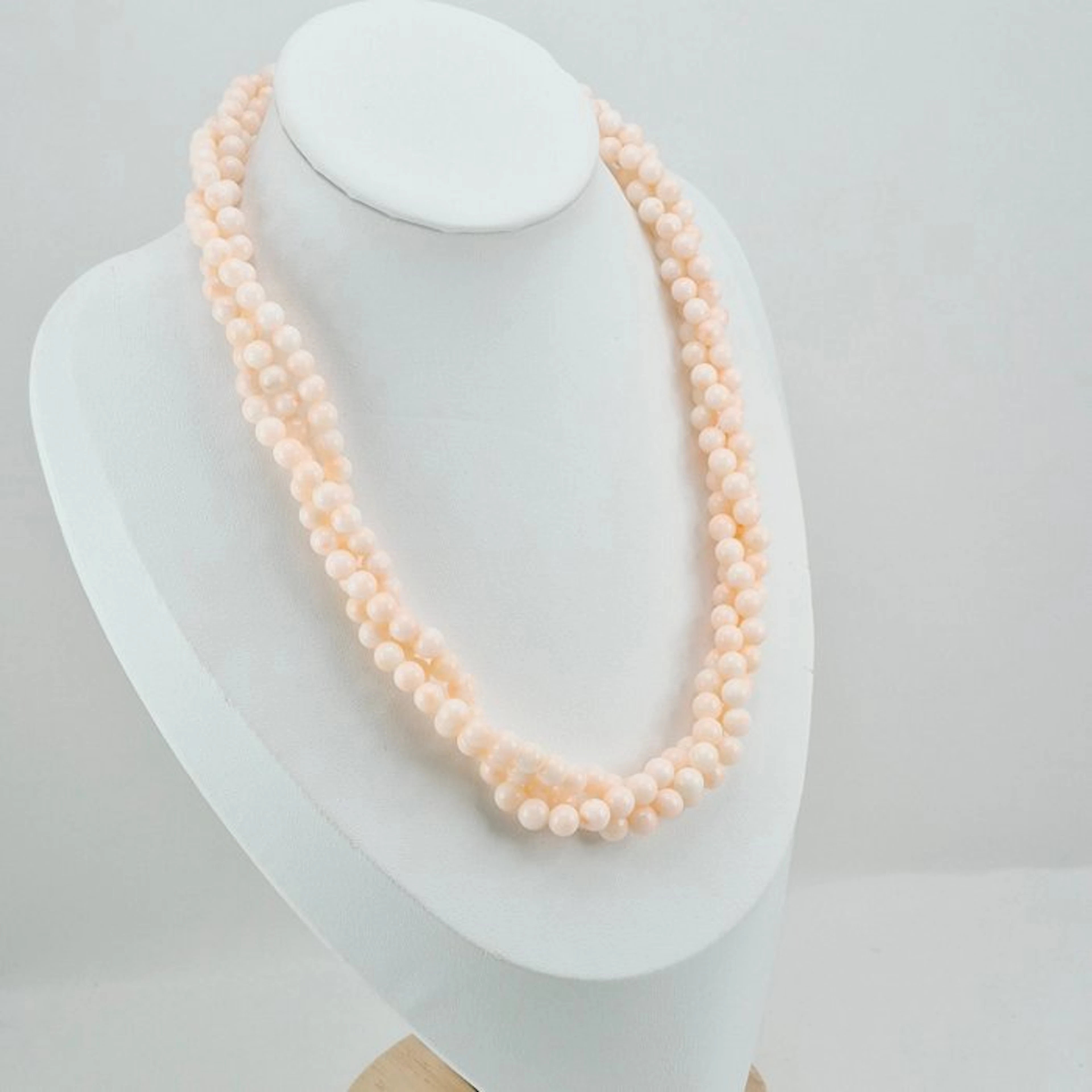 Coral - Silver - Necklace - Corallo Rosé