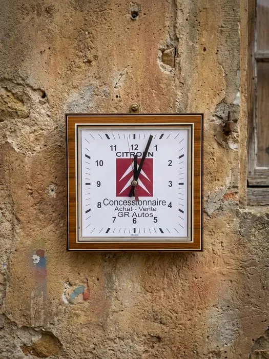 Clock - Formica - 1960-1970 - Vintage clock