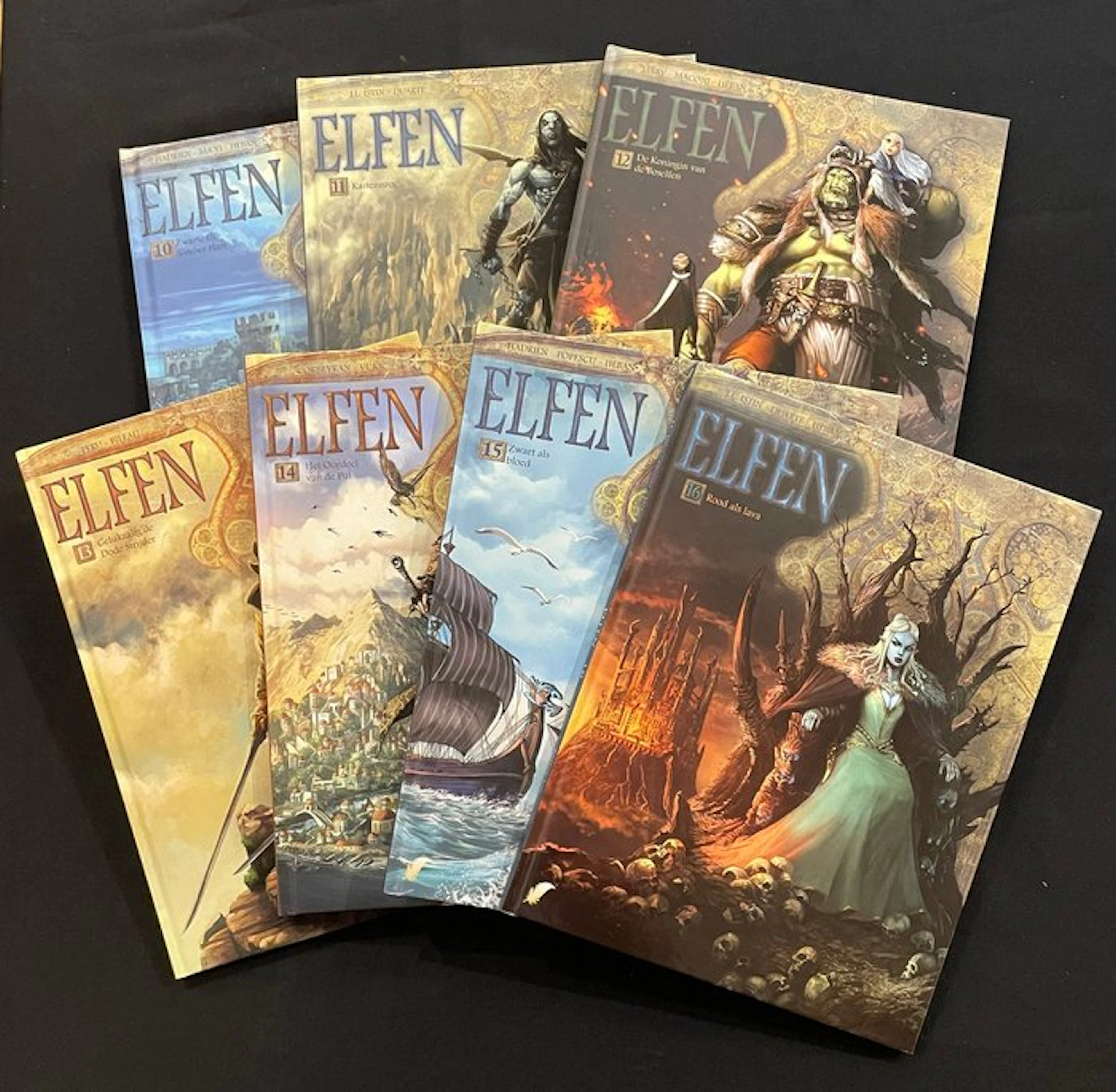 Elfen 10 t/m 16 - opeenvolgende reeks HC - 7 Album - First edition - 2016/2018