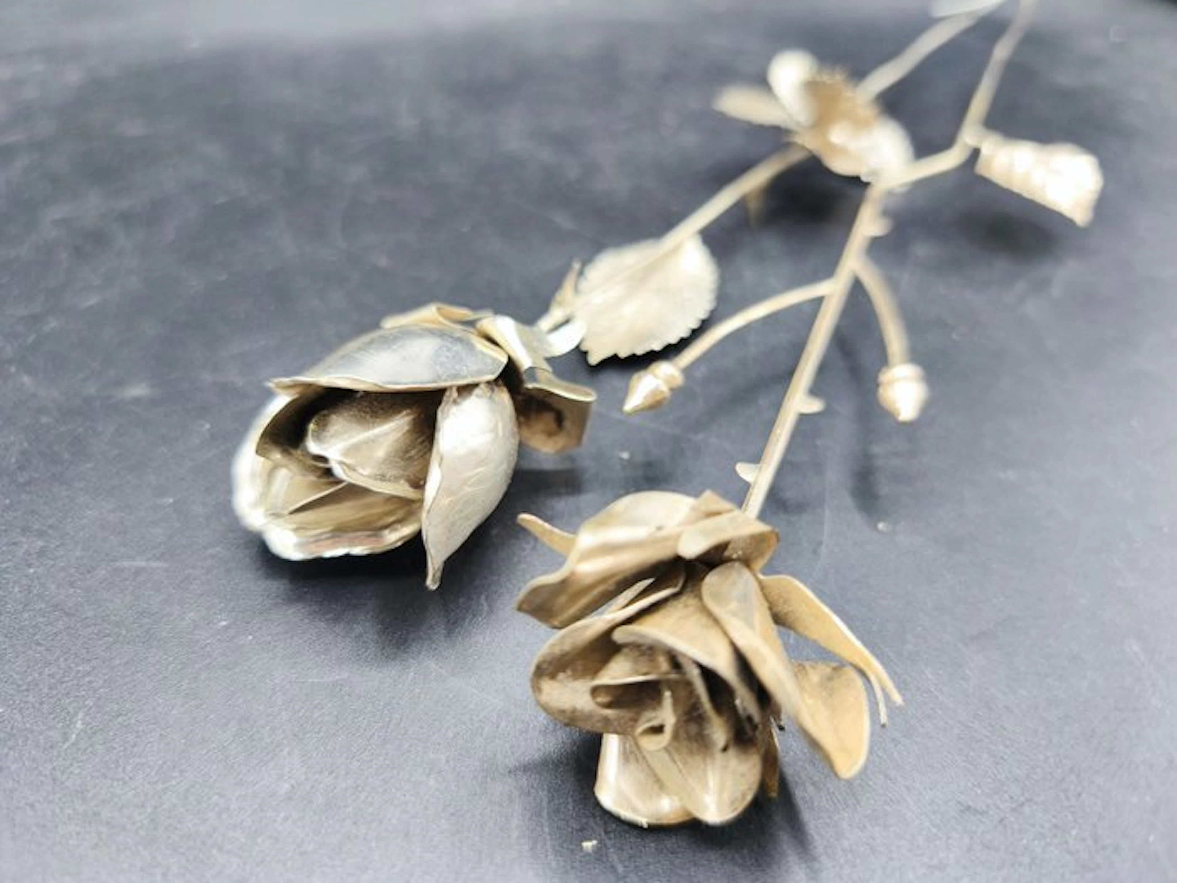 Figure - Rose - Metal, Silverplated
