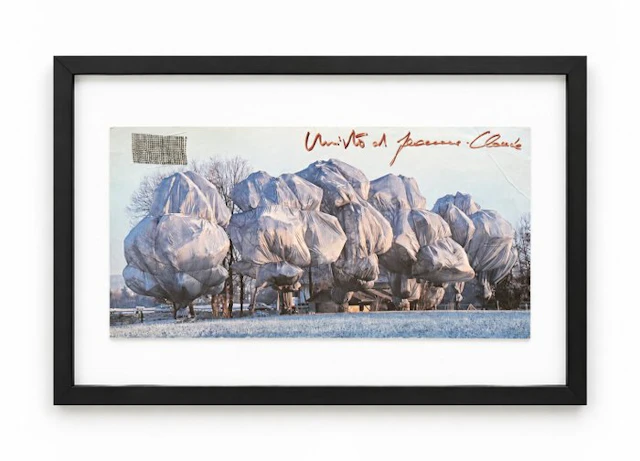 Christo & Jeanne-Claude (1935-2020) - The Wrapped Trees - signed by hand