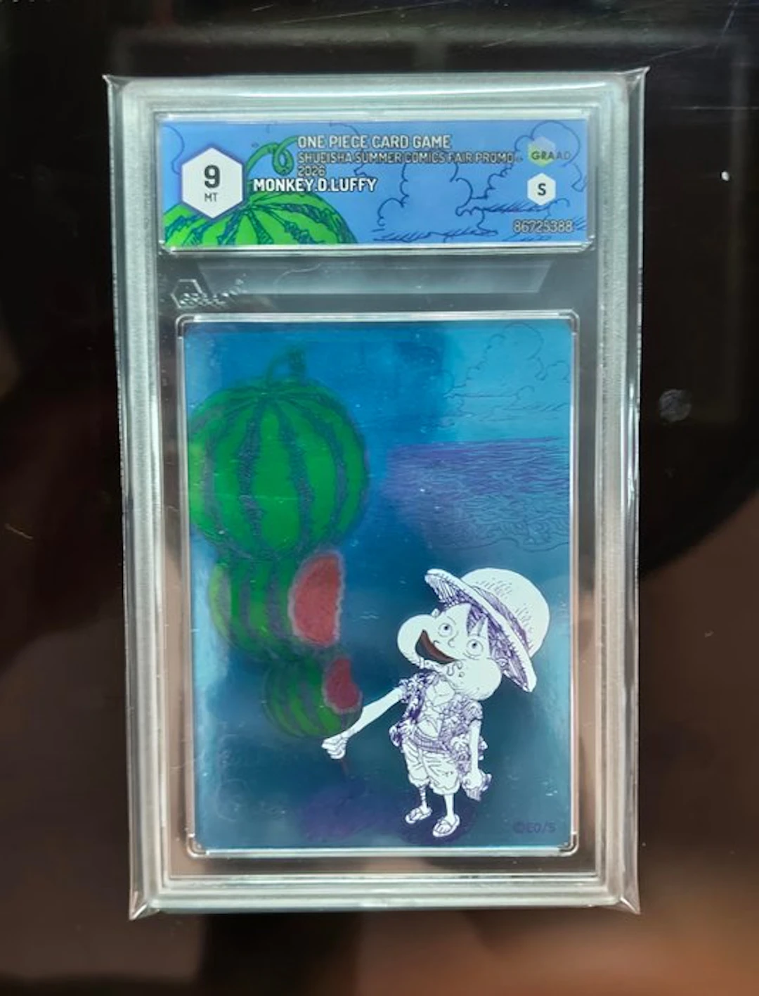 Bandai - 1 Graded card - One Piece - Monkey D. Luffy Limited edition - Graad 9