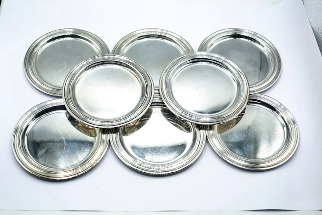 Christofle - Coaster (8) - Louis-Philippe - silver-plated