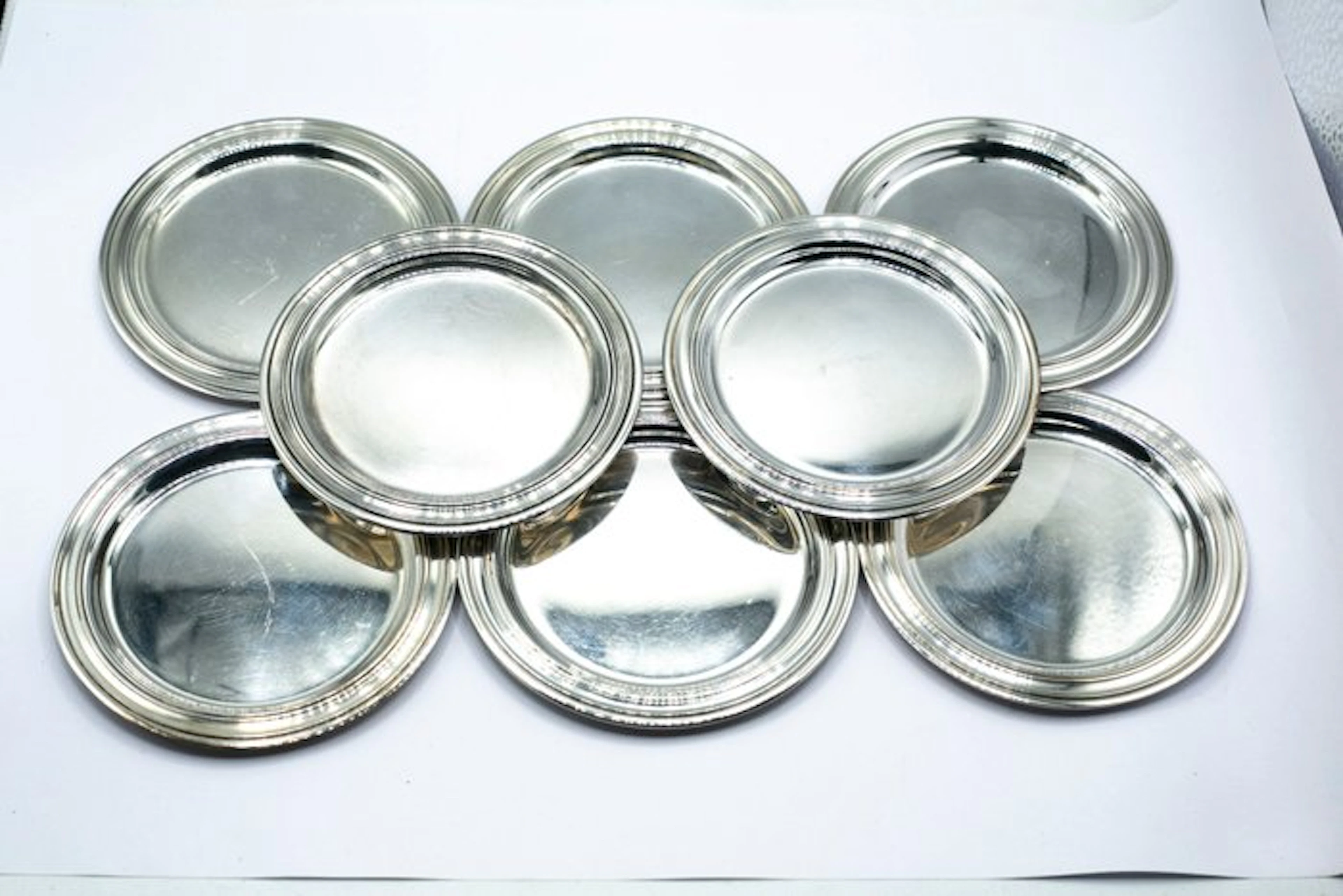 Christofle - Coaster (8) - Louis-Philippe - silver-plated