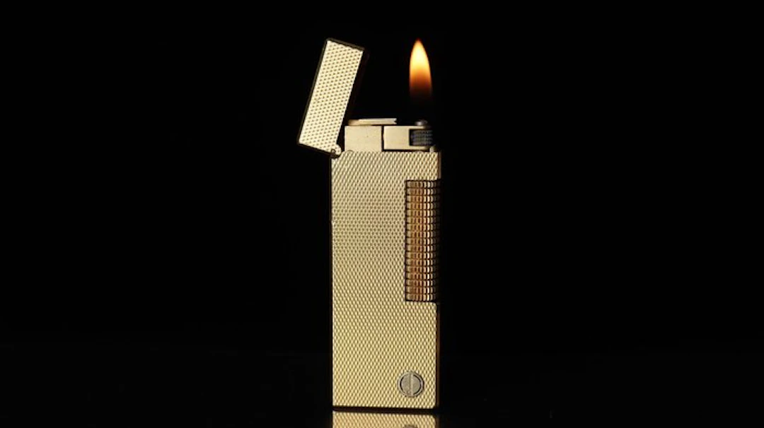Dunhill - Barley Pattern Rollagas Lighter - Lighter - Gold plated