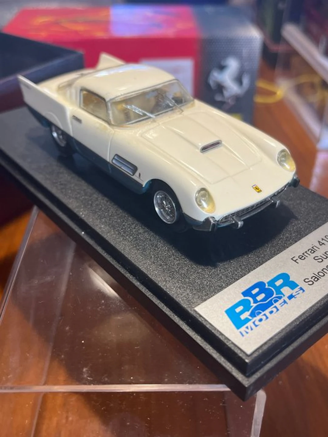 BBR 1:43 - Model car - Ferrari 410 S.A., Salone di Parigi 1959