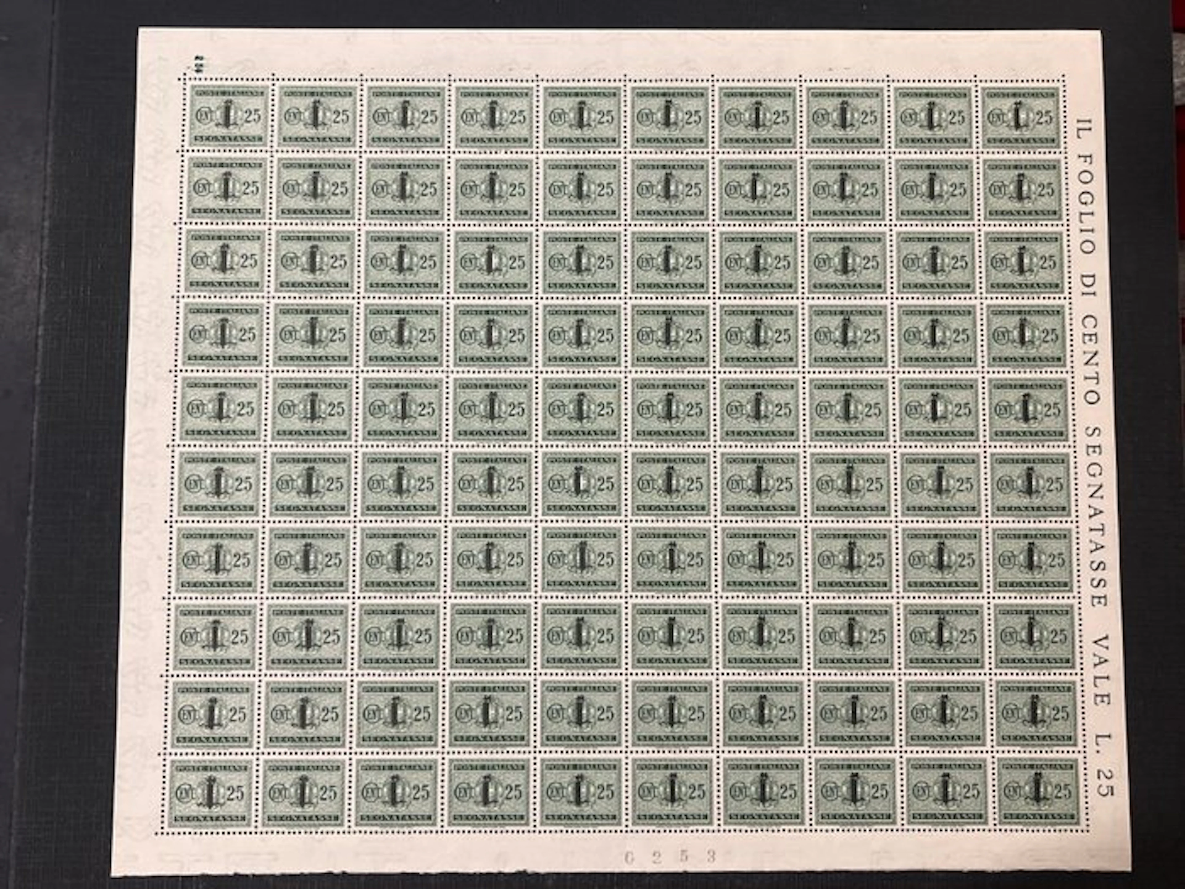 Italy 1944 - RSI tax stamps