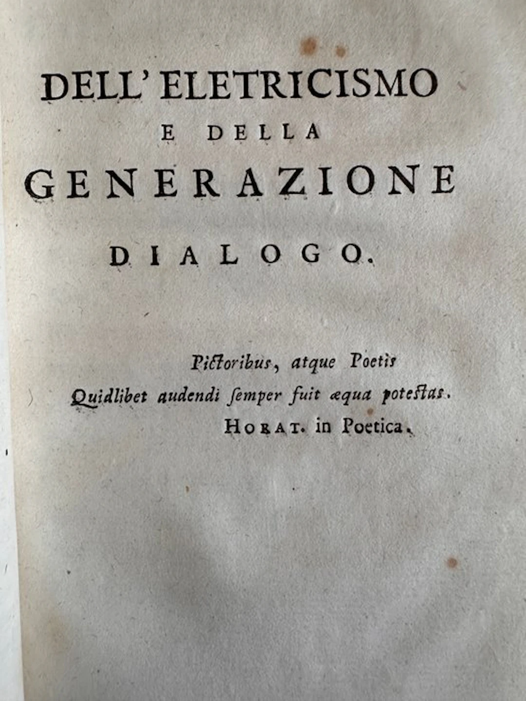attr. Locatelli - Fenicio a Fille – Dell’Unisono