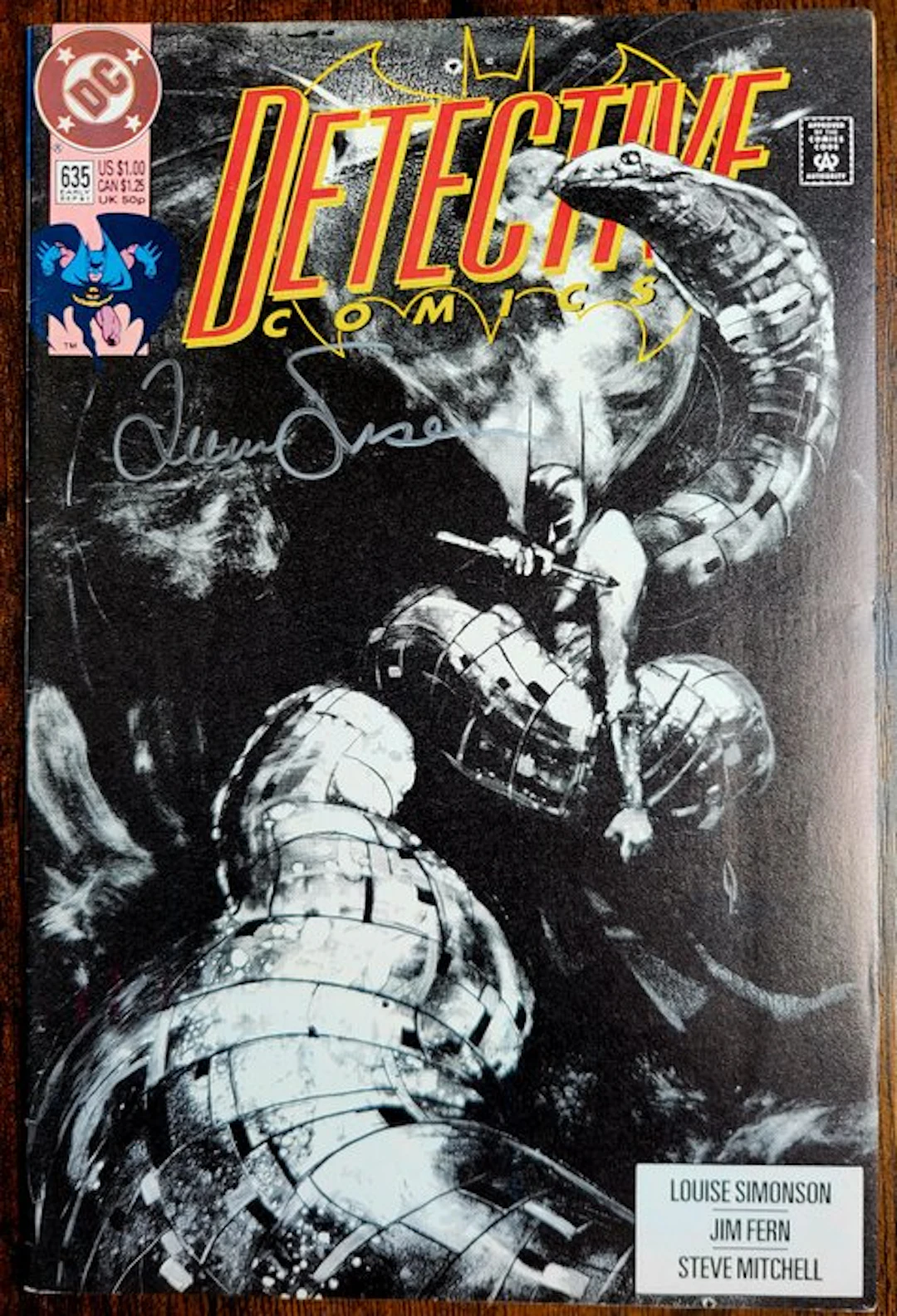 Detective Comics #635 - Signed by Louise Simonson + COA...