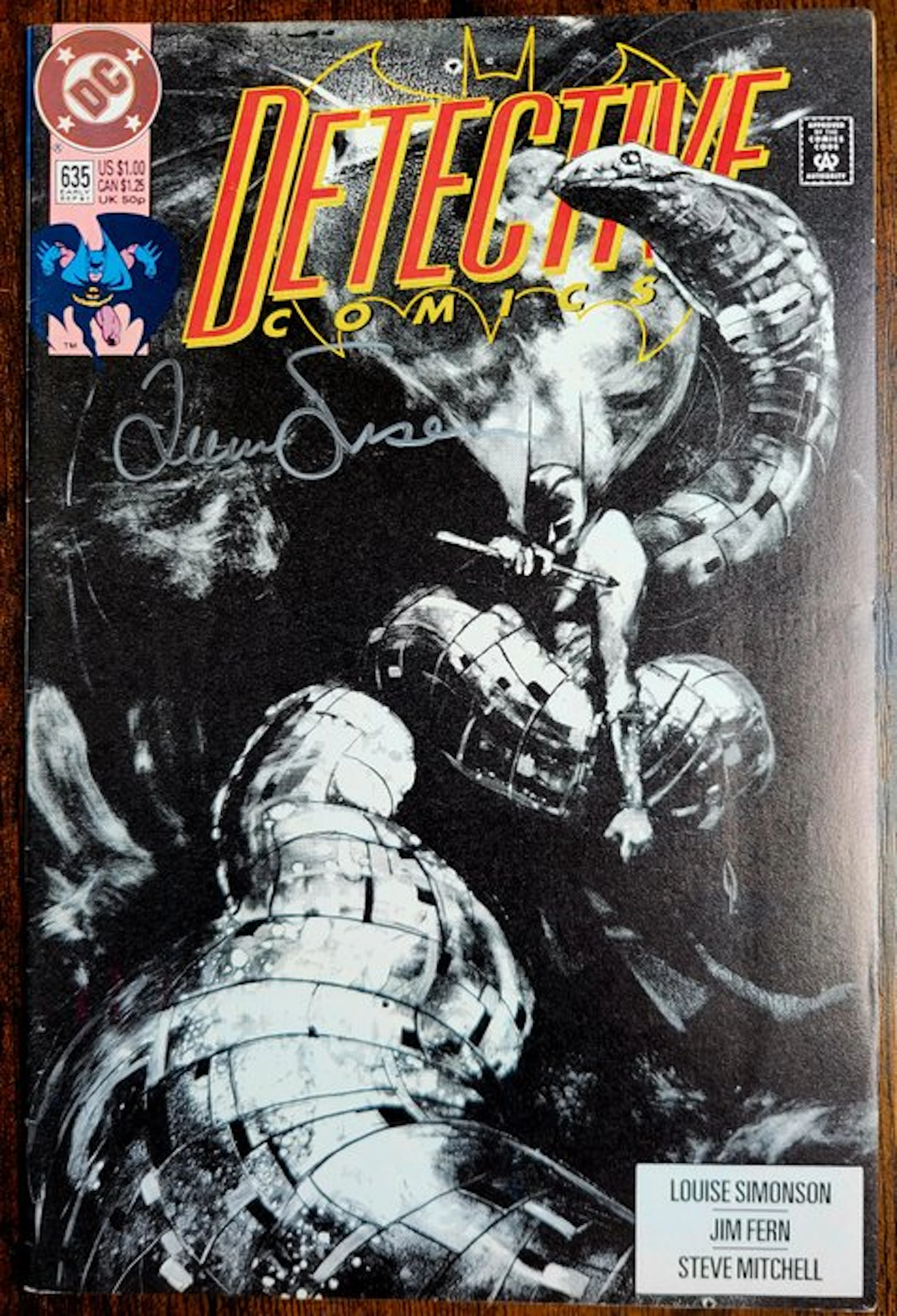 Detective Comics #635 - Signed by Louise Simonson + COA...