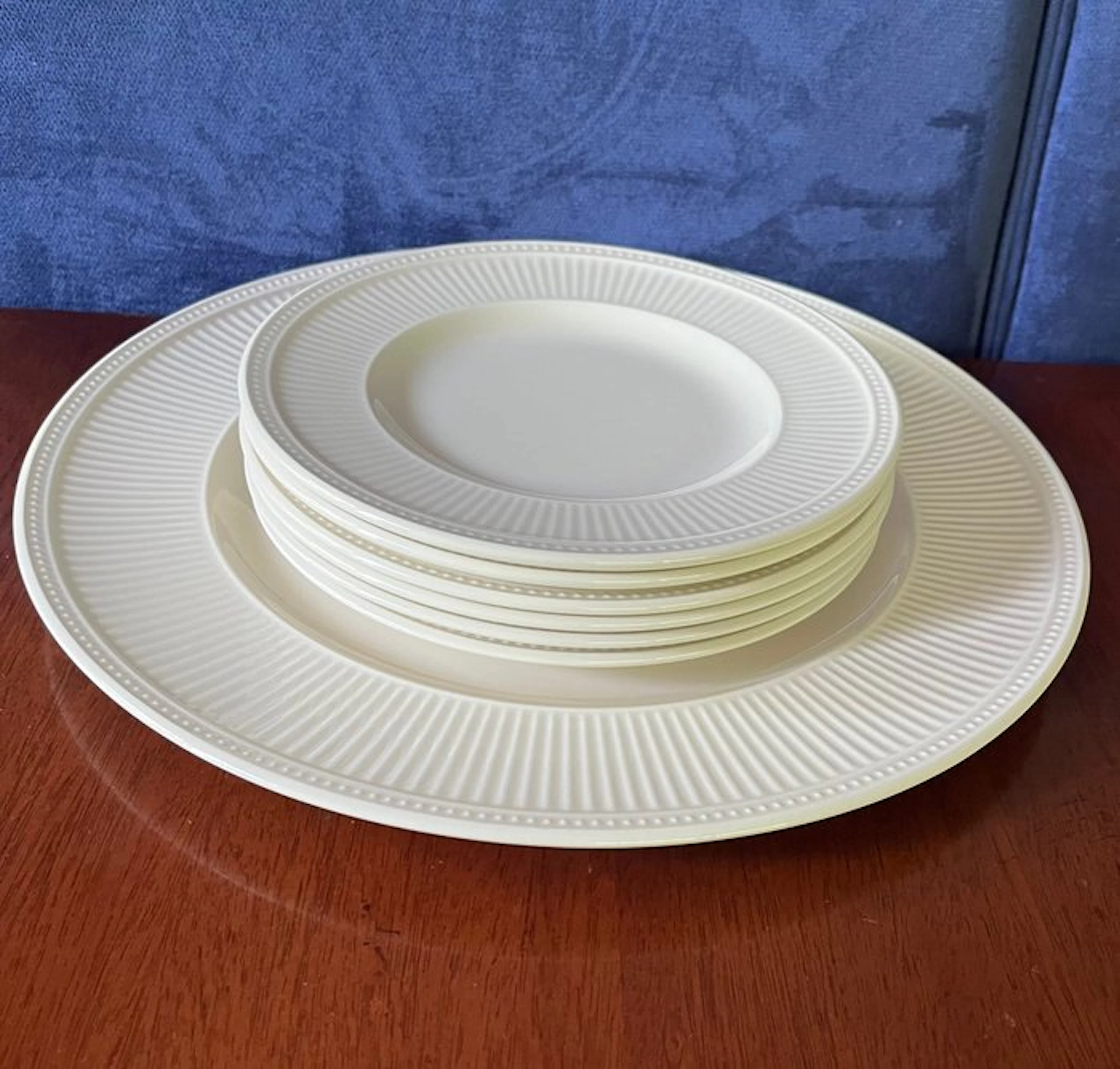 Wedgwood - Dinner service (7) - Windsor - Pottery - 7-piece pastry set