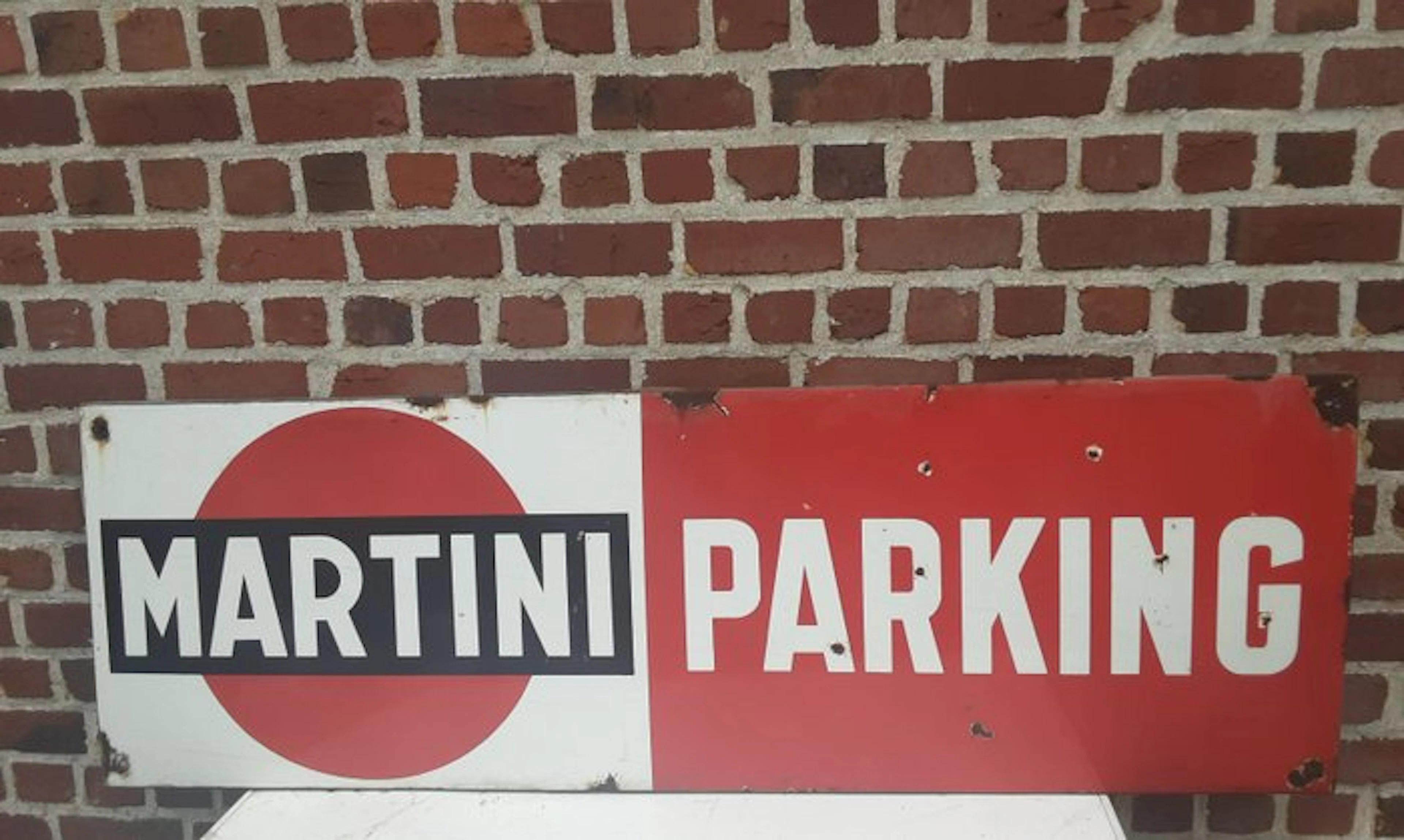 Emaillerie Belge - Martini - No Parking - Martini - No Parking - Sign - Enamel