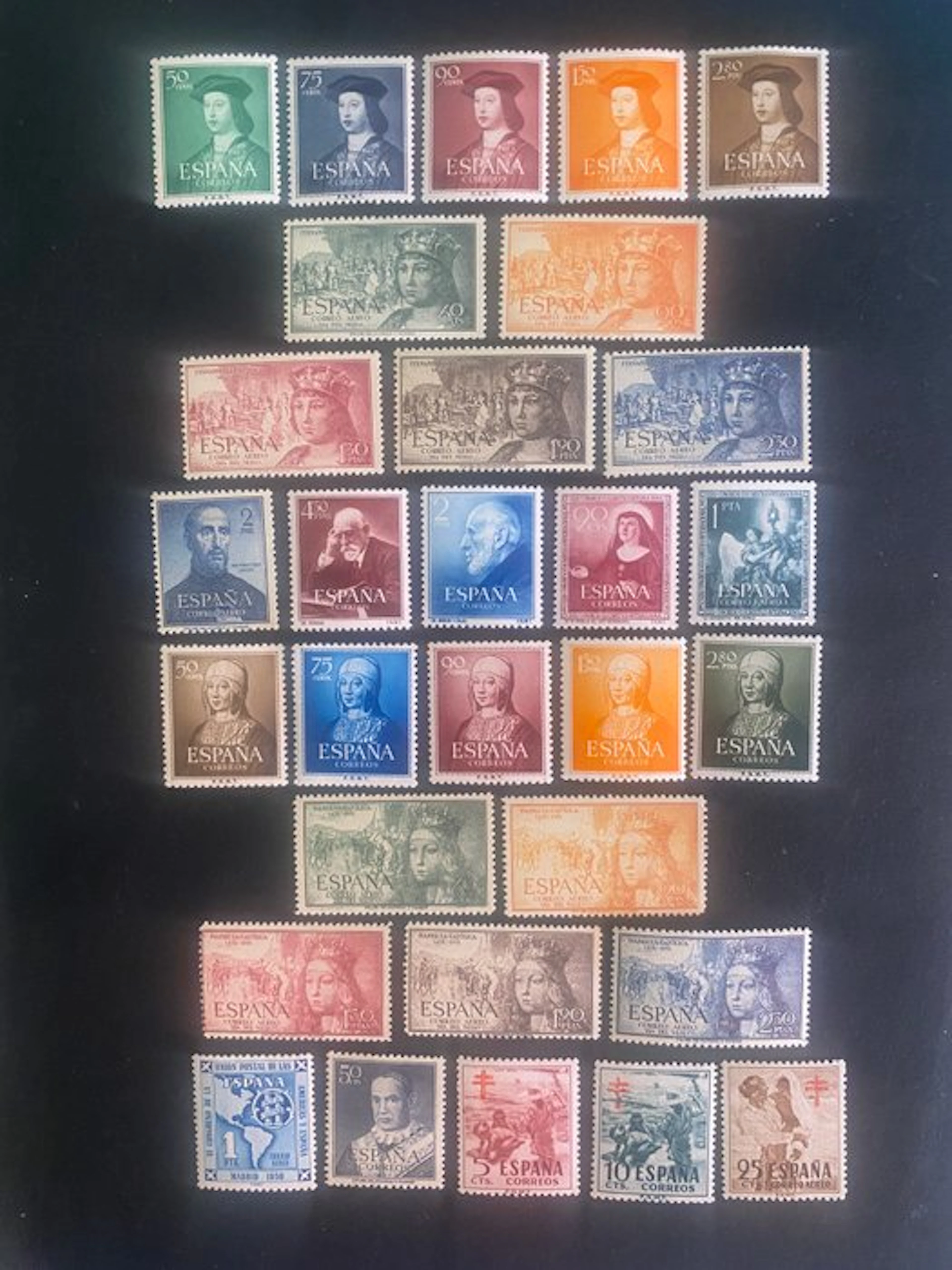 Spain 1951/1952 - Years 1951 and 1952 less 1088/90 - Edifil 1091/1123** MNH