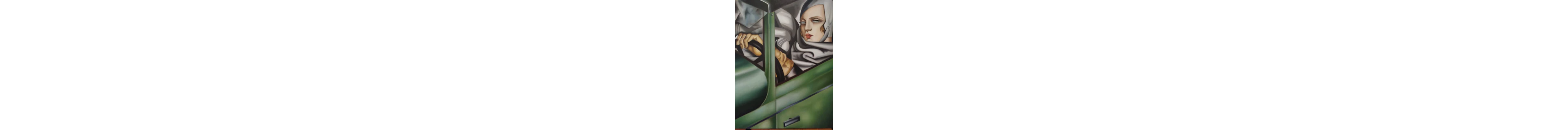 Italian school (XX) - Autoritratto sulla Bugatti verde – da Tamara de Lempicka