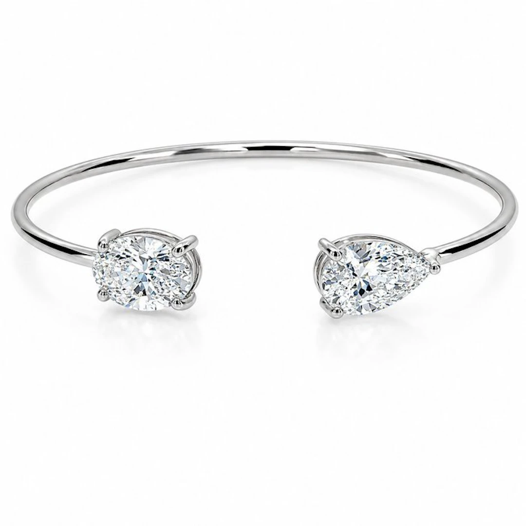 Bracelet - 14 kt. White gold - 5.04ct. tw. Diamond (Lab-grown)
