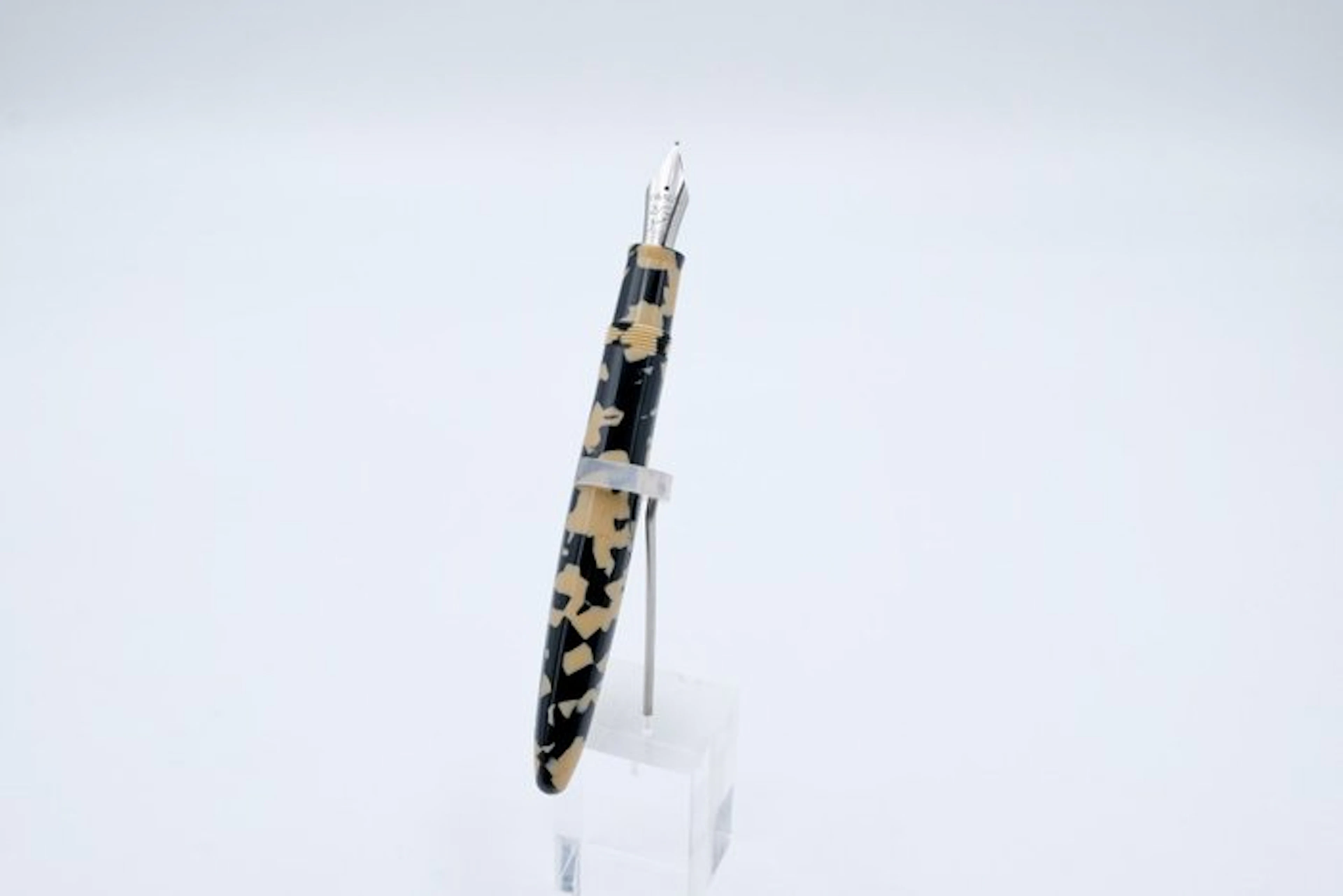 Tibaldi - Bononia - Tortoise Beige - Palladium Trims - (TBTOER1) - Fountain pen