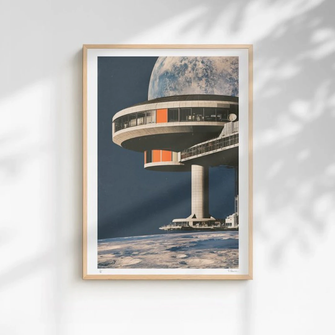 Padame ONE - lunar outpost - 40x60 cm - Édition : 1/5
