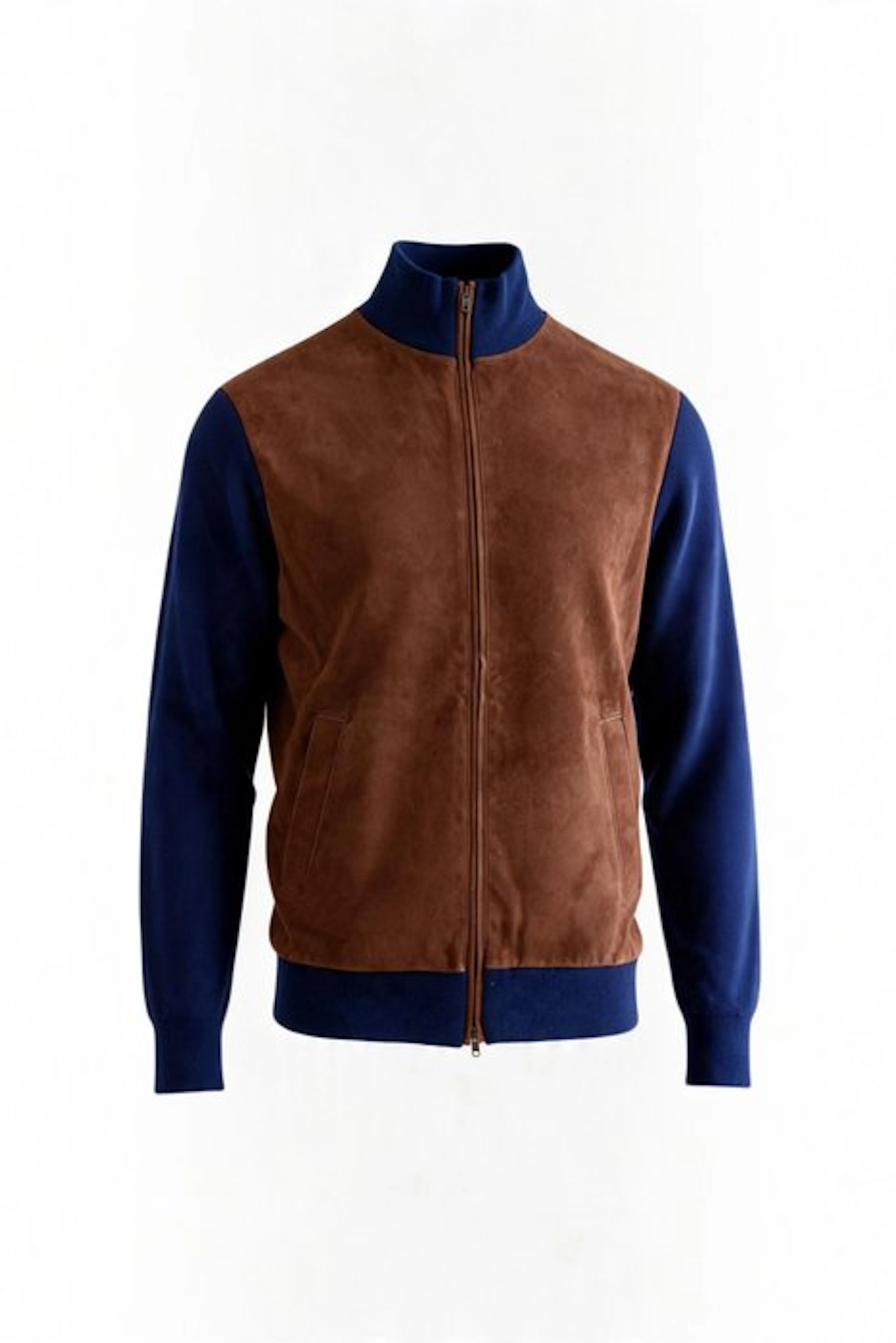 LUCIANO BARBERA S / 46 - CASHMERE SUEDE - Luxury Blouson - Coat - New with tags