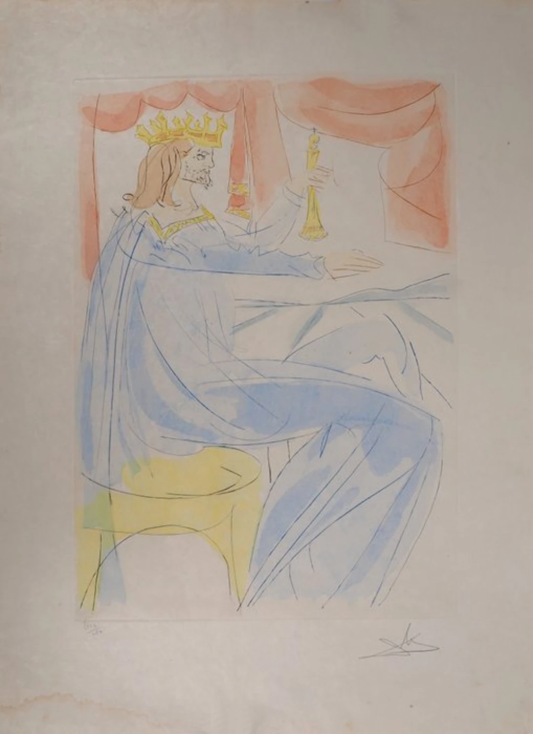 Salvador Dali (1904-1989) - Roi Salomon (Our Historical Heritage, King Solomon)