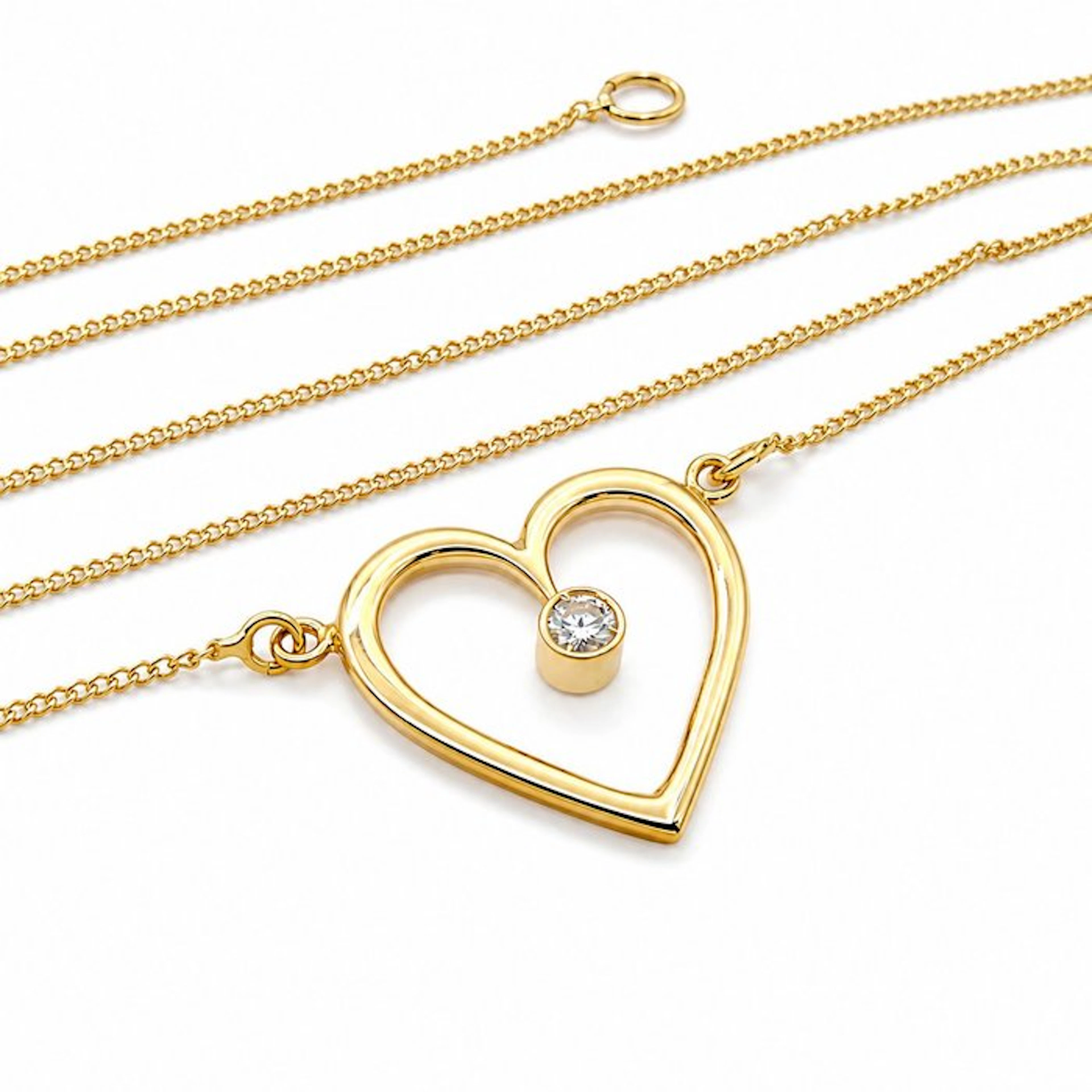 Necklace with pendant - 18 kt