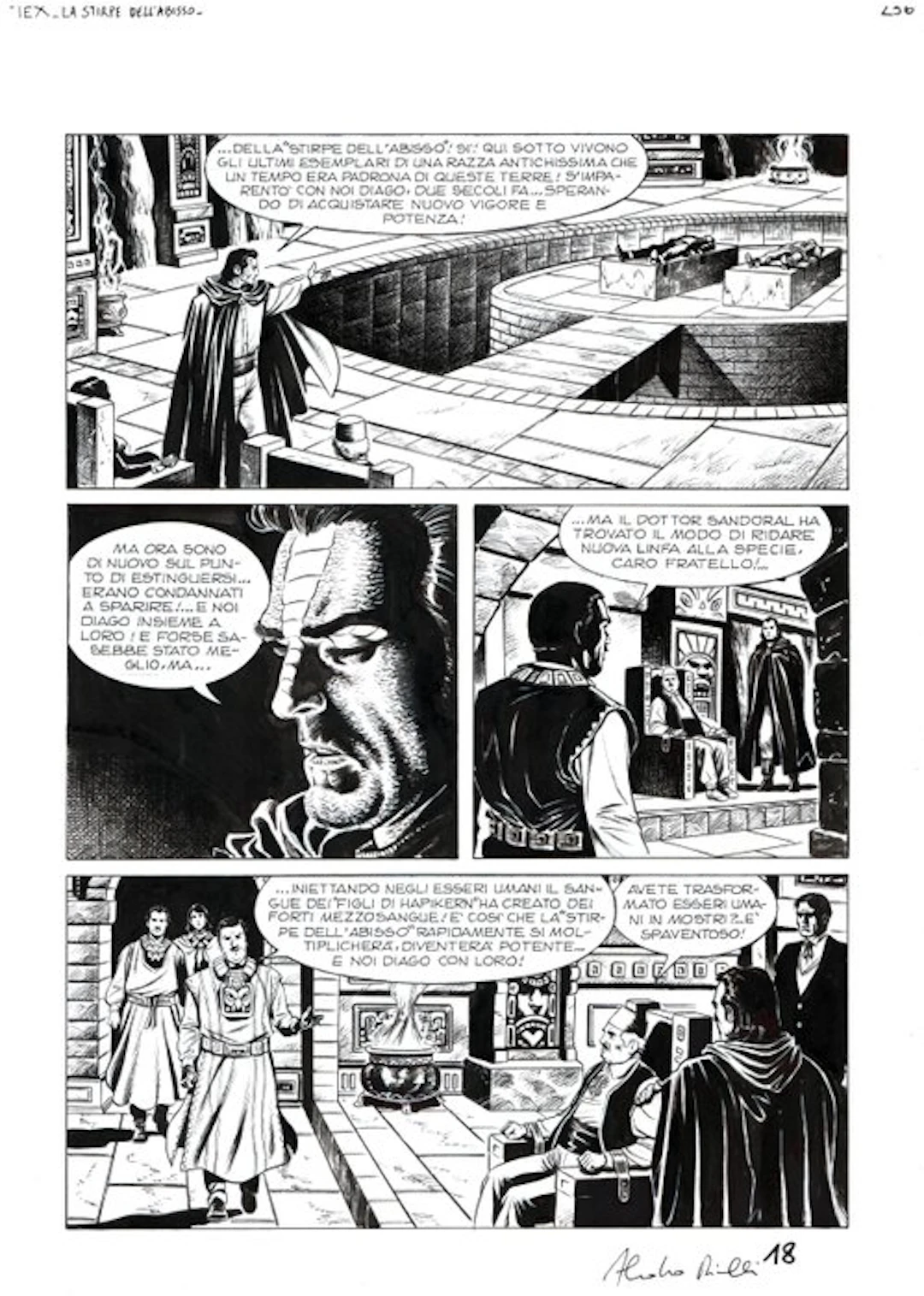 Piccinelli, Alessandro - 1 Original page - Tex #651 - "Luna insanguinata"