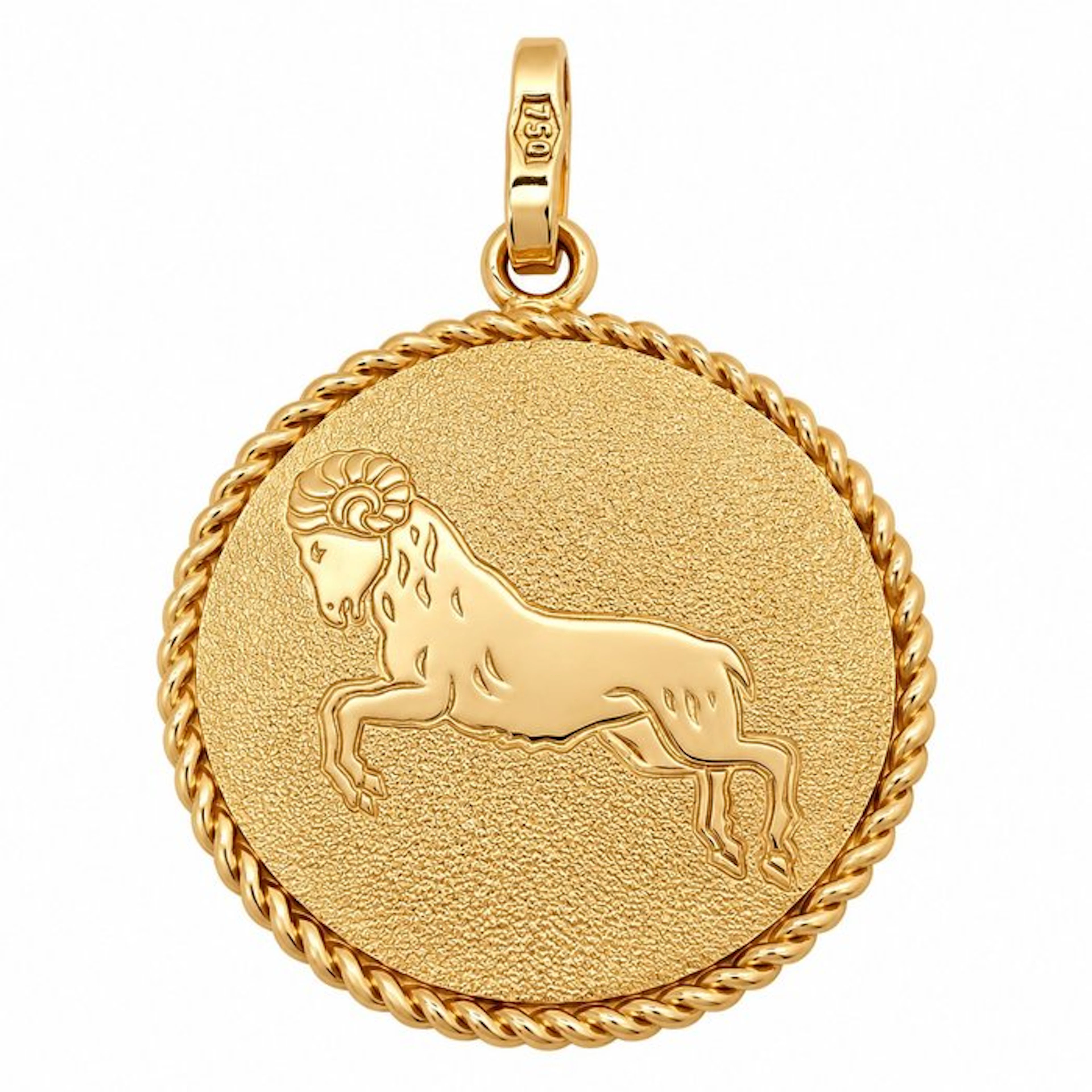 Pendant - 18 kt. Yellow gold - Made in Italy - Handmade