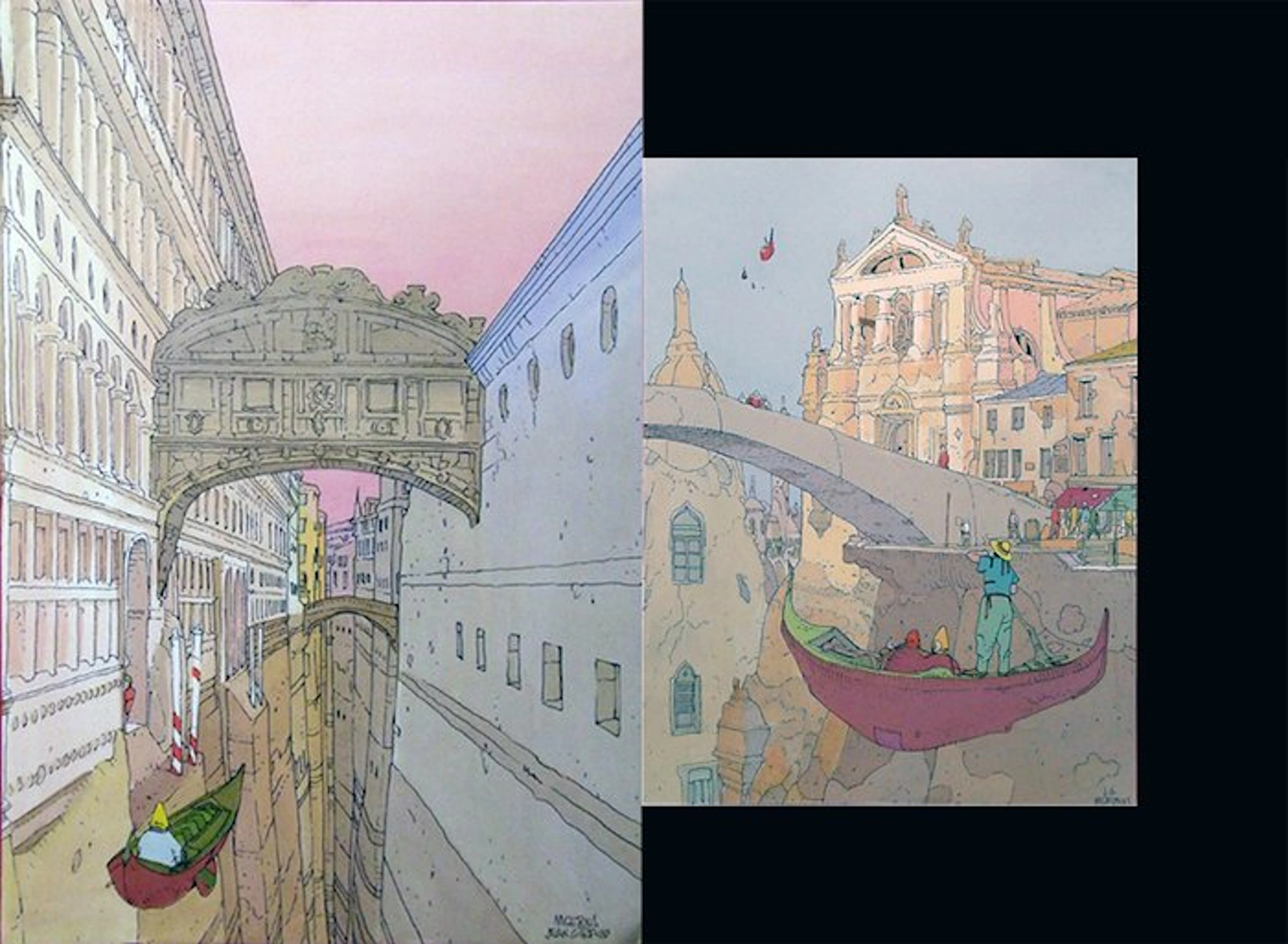 Moebius - 2 Poster - Venezia - 1984