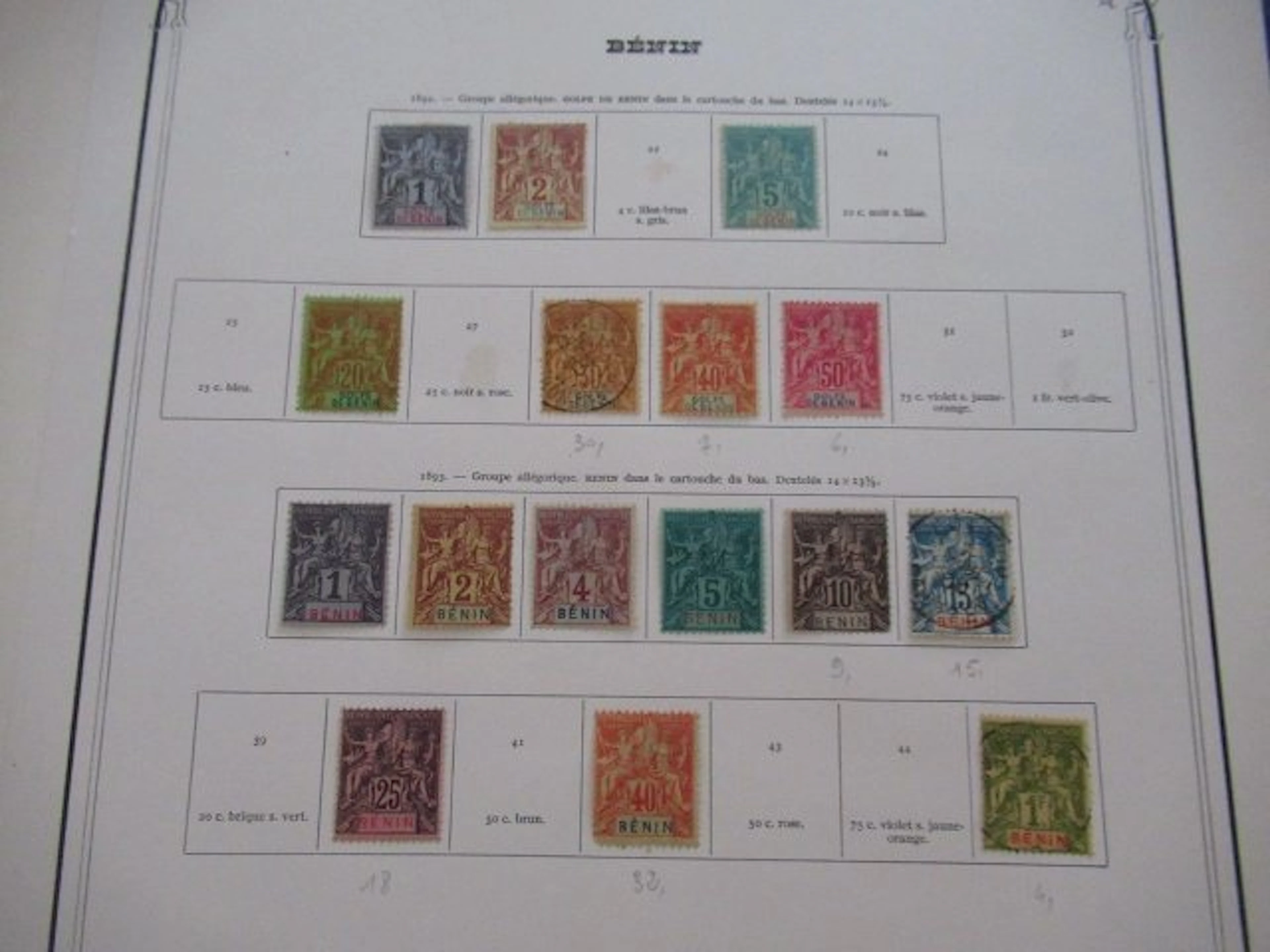 French Colonies - collection de timbres