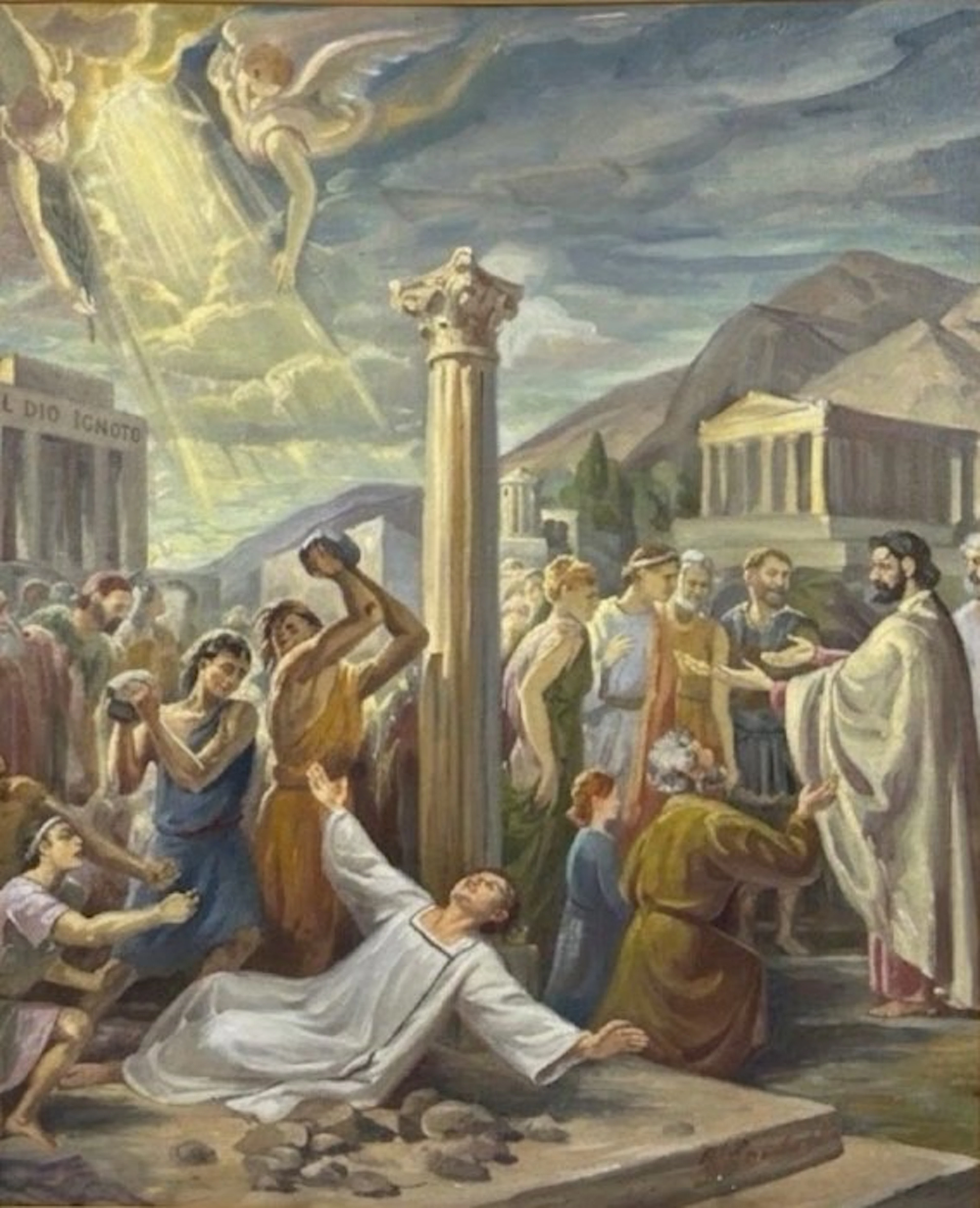 Francesco Gnecchi (1847-1919) - Lapidazione di Santo Stefano