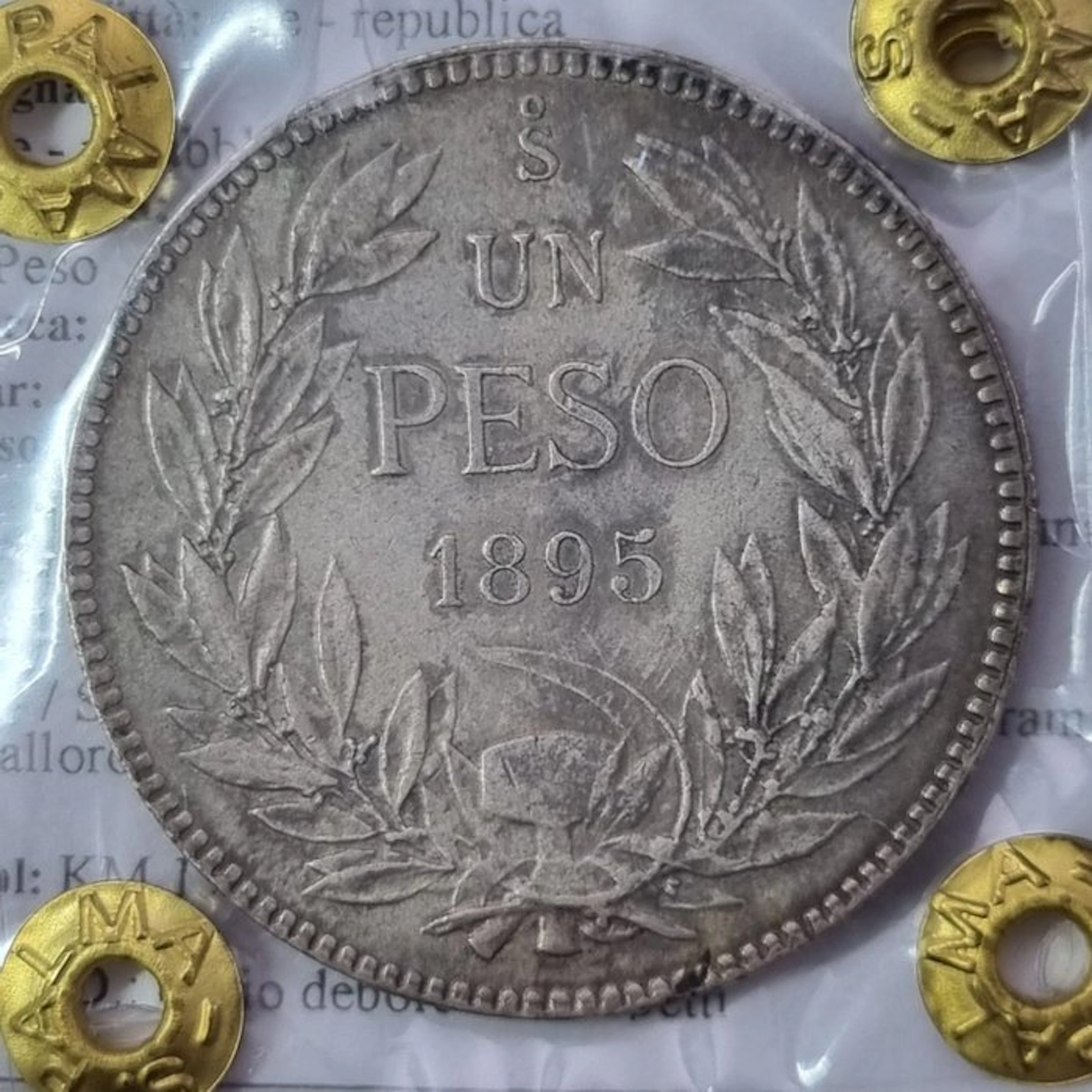 Peru. Republic. 1 Peso 1895 (No reserve price)
