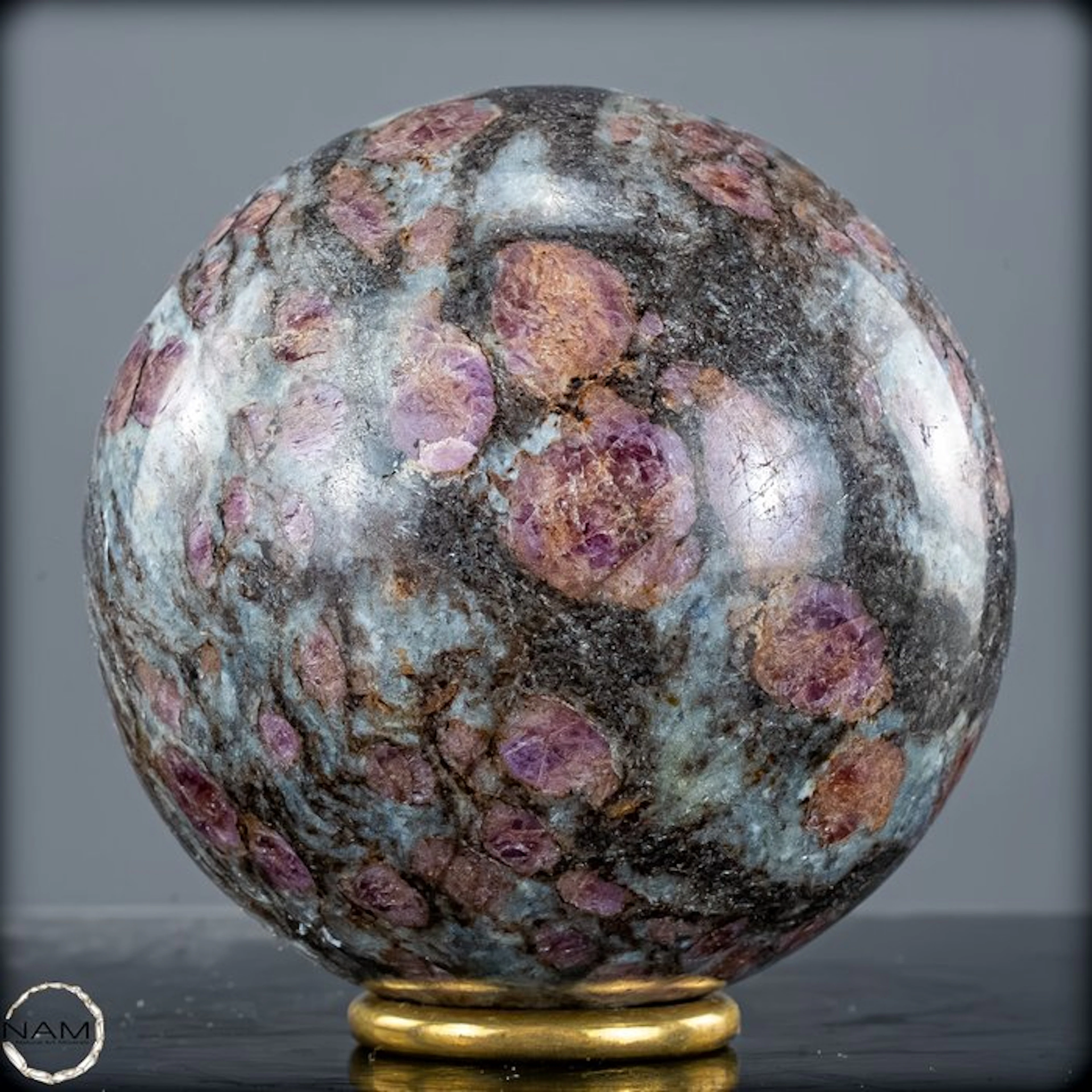 Padparadscha Sapphire Sphere – Fascinating Natural Art...