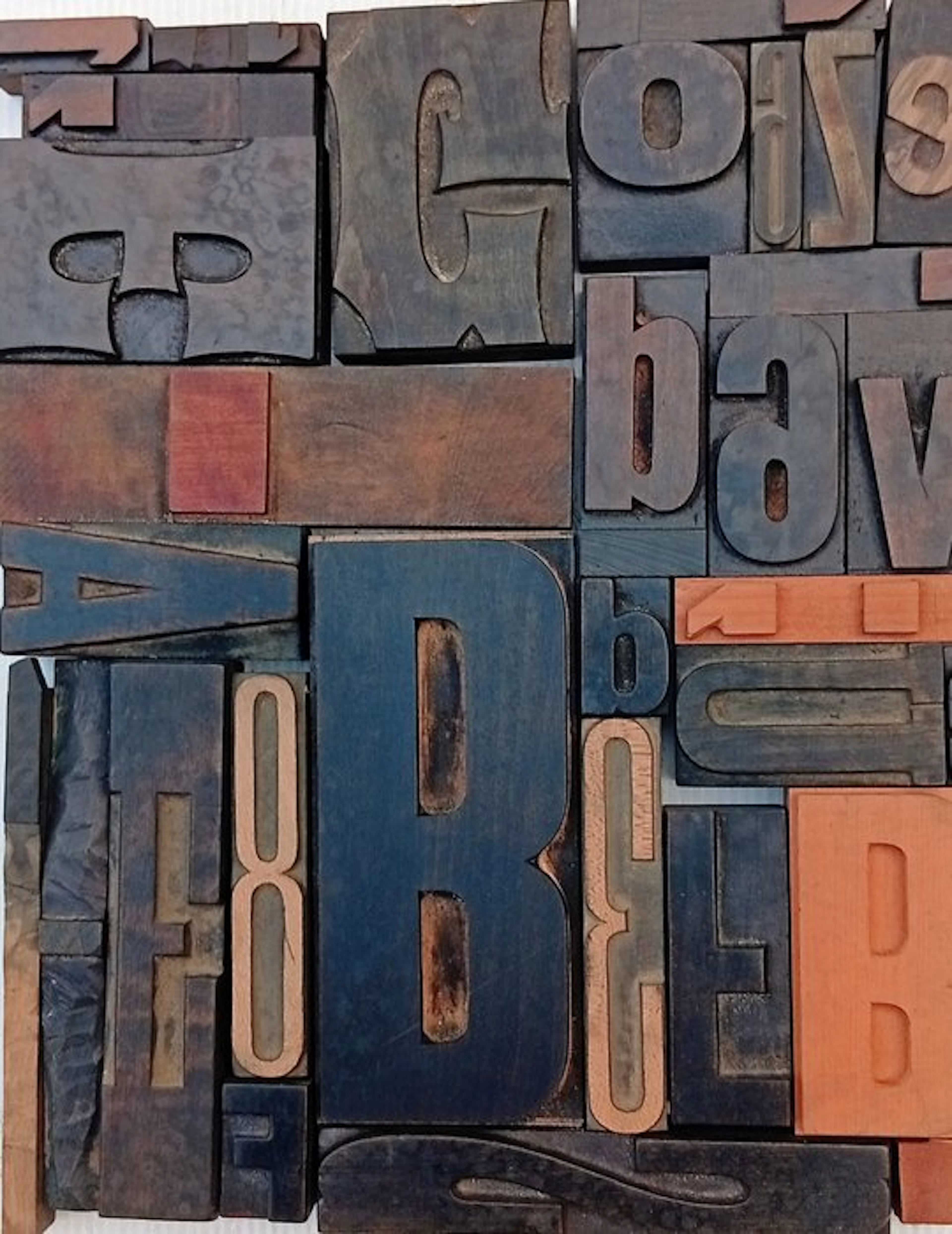 Printing blocks - XXL lot of old typographic characters...