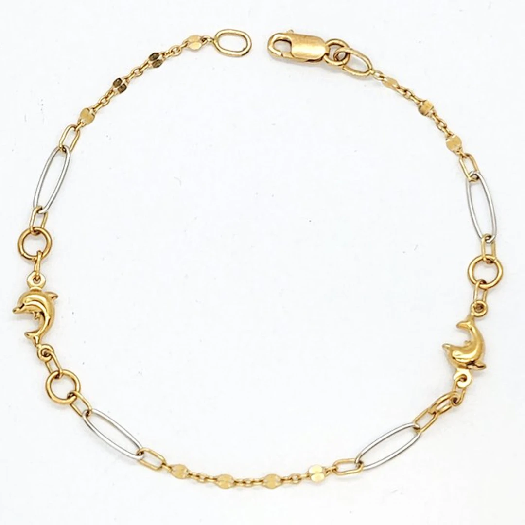 Bracelet - 18 kt. Yellow gold, White gold