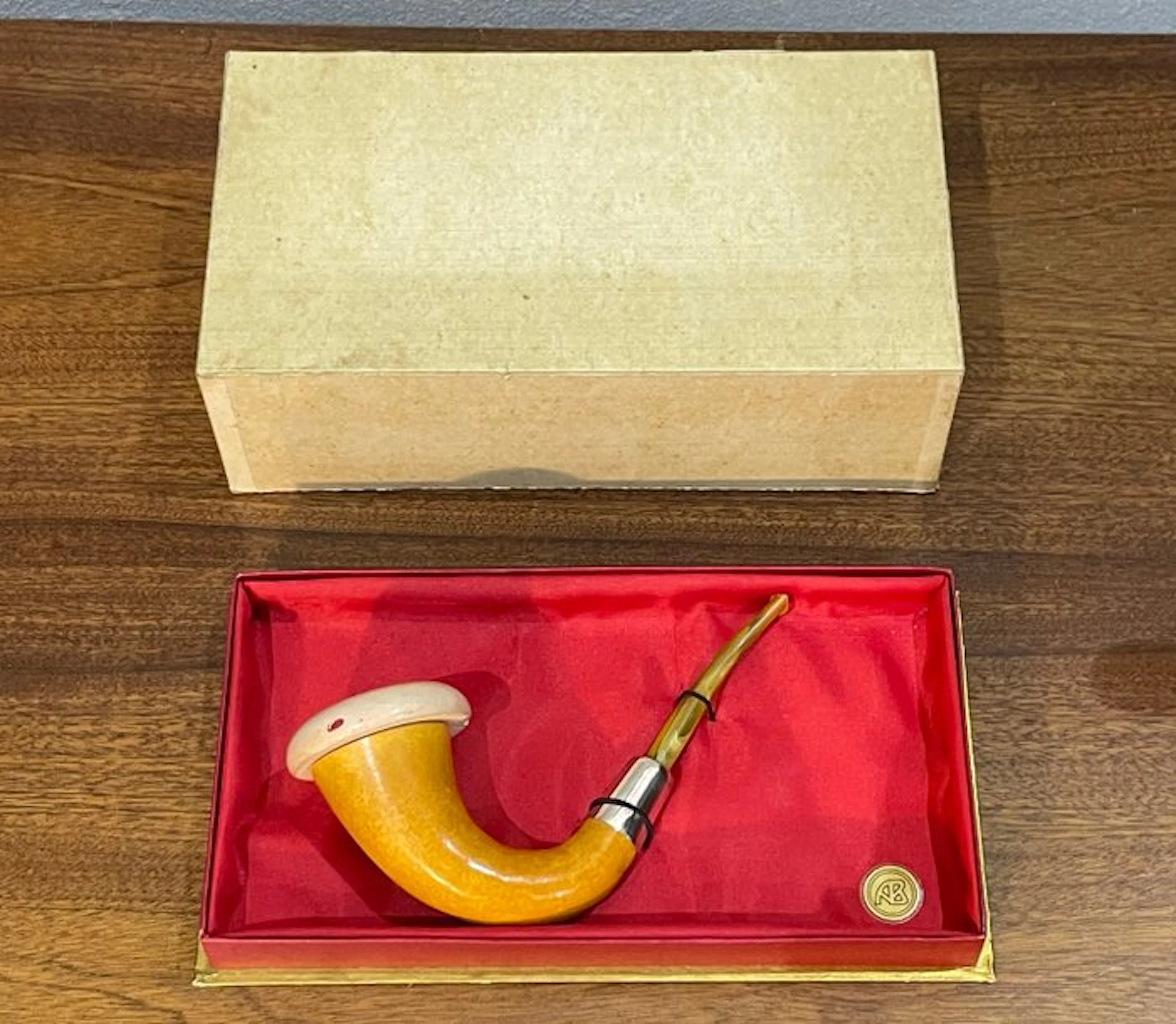 Andreas Bauer Vienna - Calabash - Pipe - Sea foam, pumpkin and 925 silver