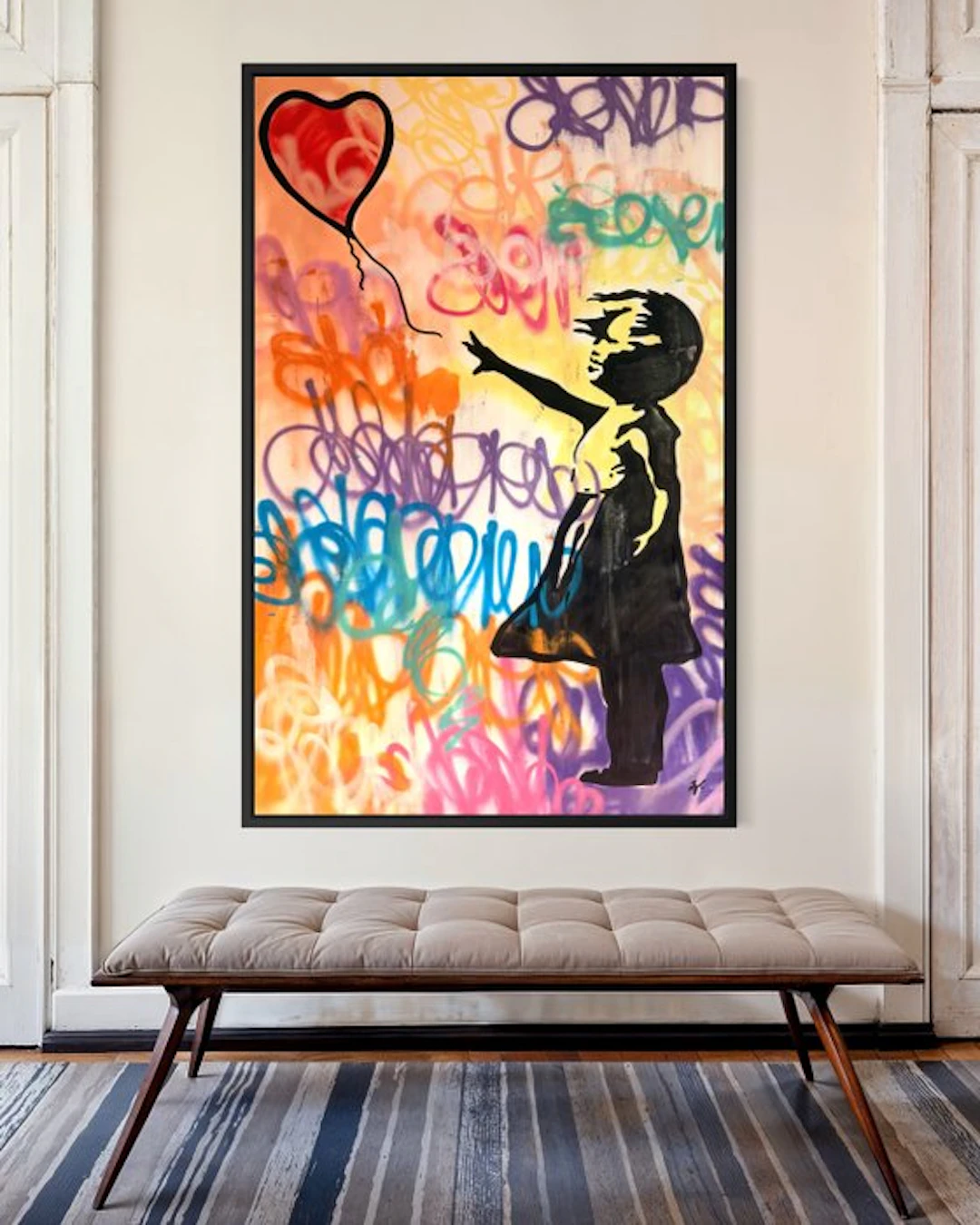 Gunnar Zyl - Girl With Balloon / Banksy & Zyl XXL