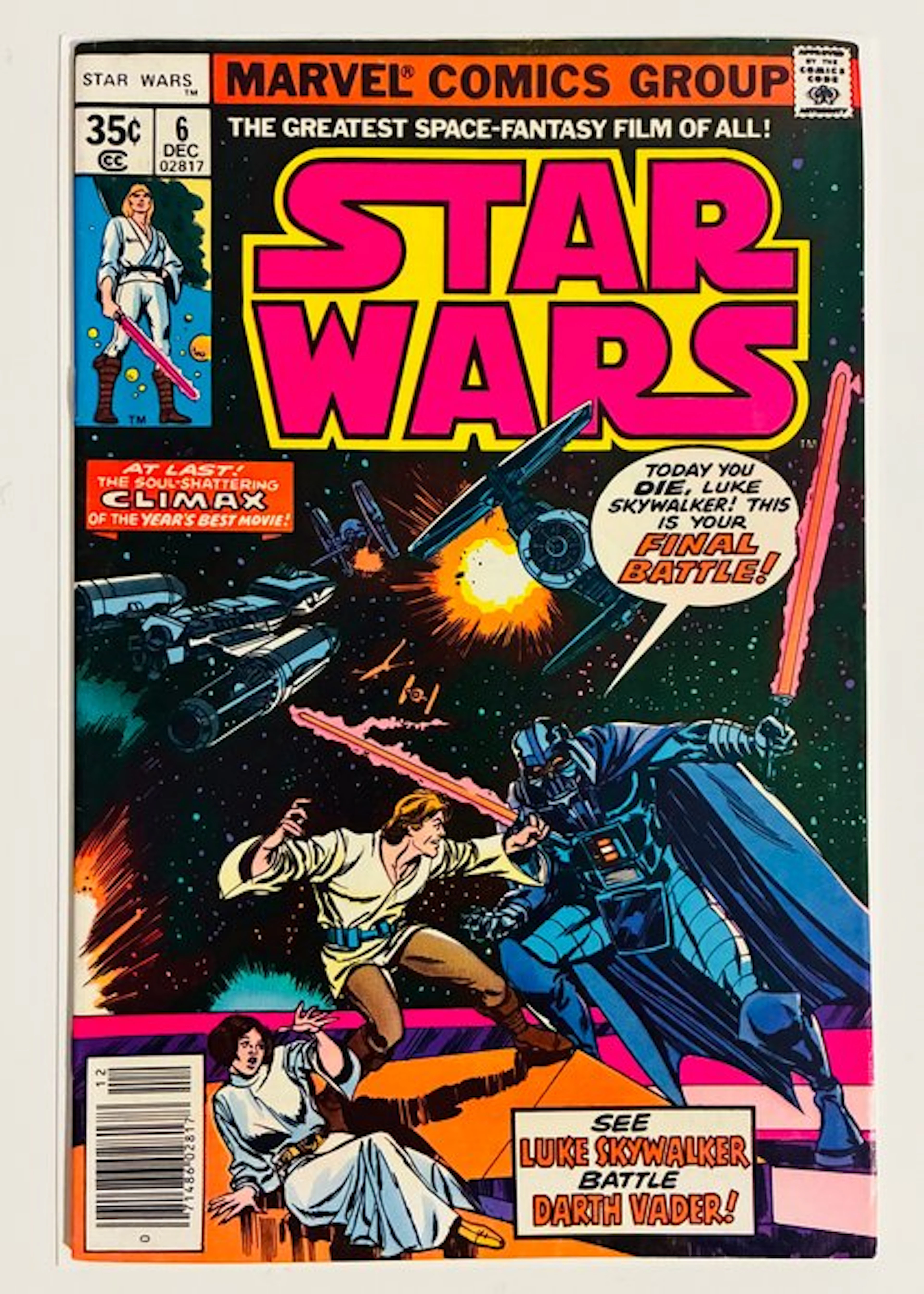 Star Wars #6 - "A New Hope" movie adaptation - 1 Comic - First edition - 1977