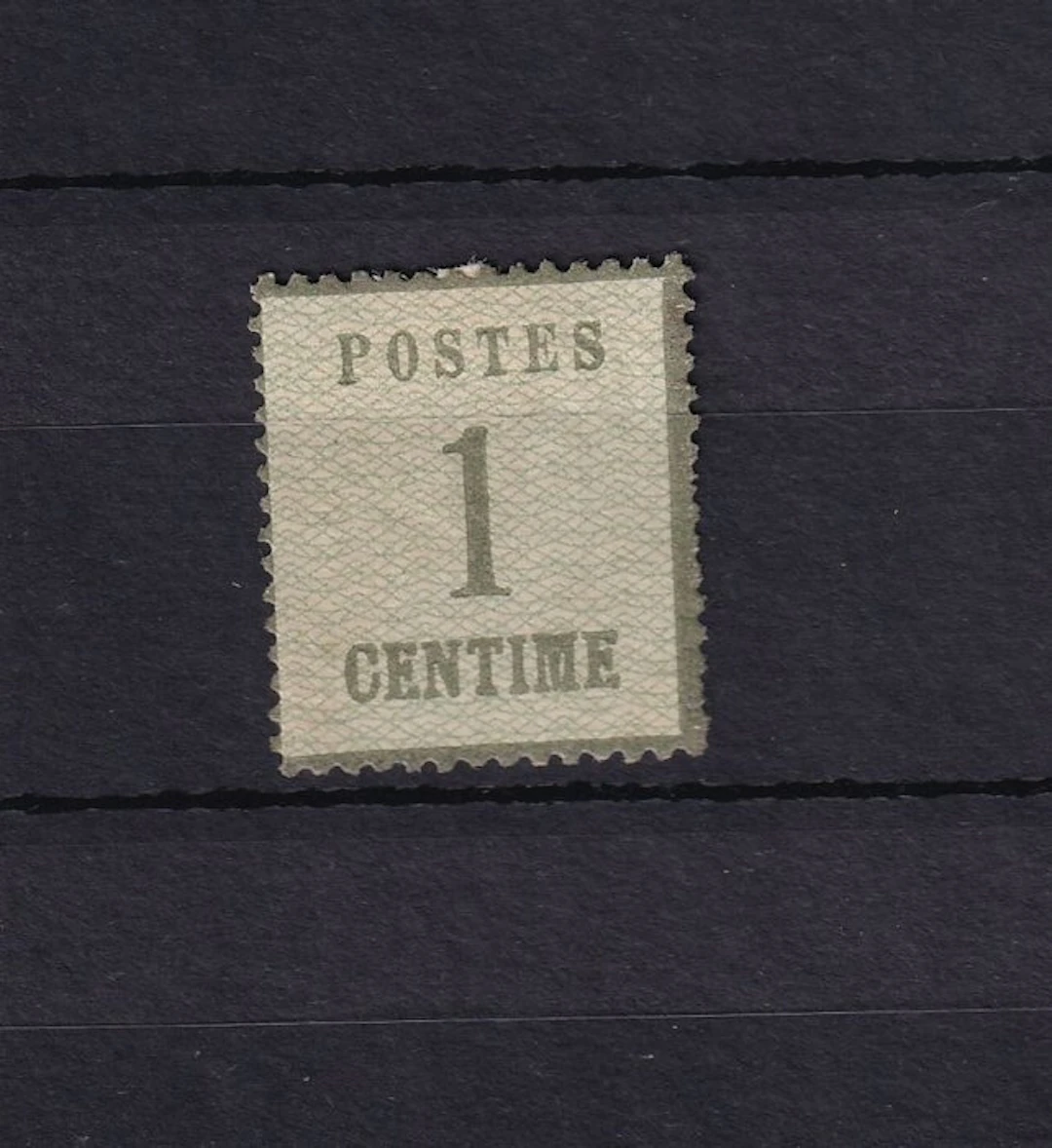 France 1870 - Estimate 625€, inverted burelage, Alsace-Lorraine - Yvert n°1b