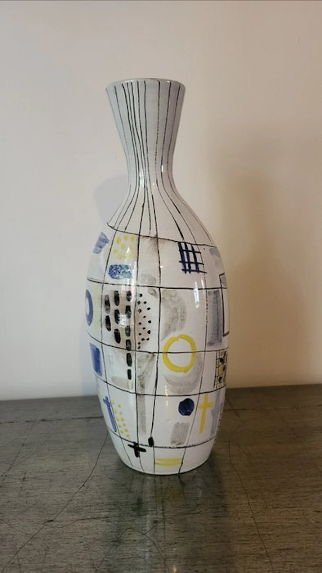 Bottle vase - Height: 31 cm - Ceramic