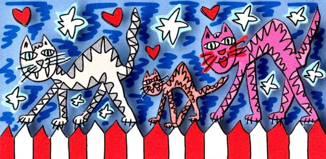 James Rizzi (1950-2011) - Love Cats
