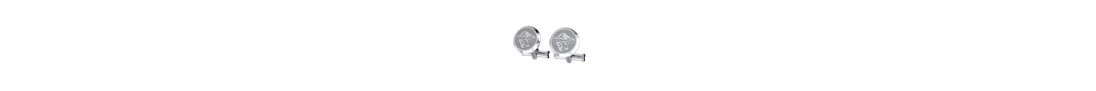 Montblanc - Steel - Cufflinks - 1858 Iced Sea #129508+box