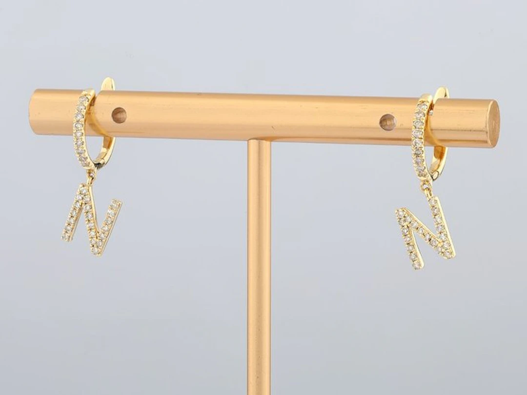 Earrings - 14 kt. Yellow gold - 0.28ct. tw. Diamond (Natural)