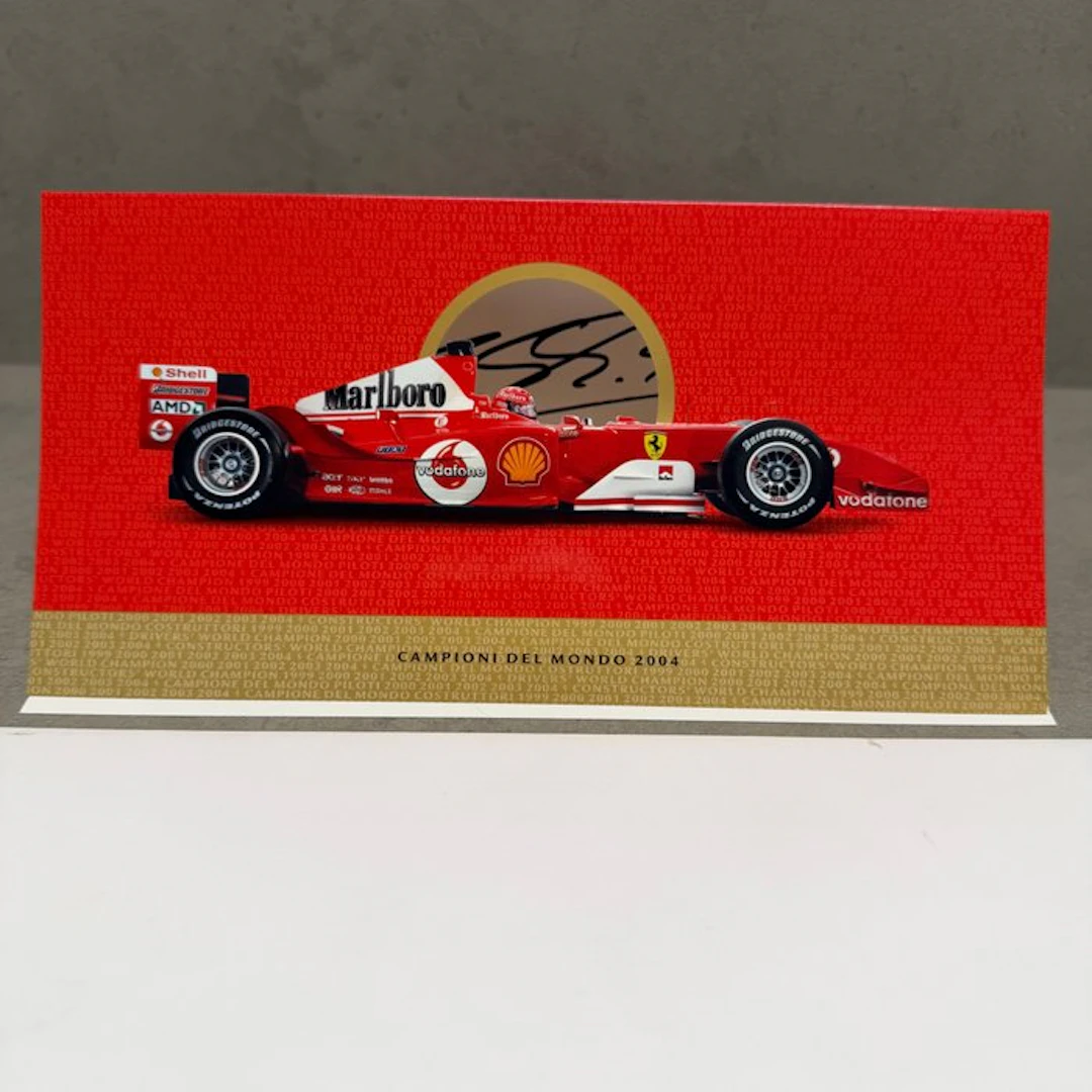 Ferrari - Biglietto Auguri 2004 autografato - Michael...