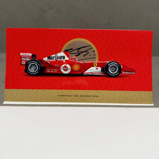 Ferrari - Biglietto Auguri 2004 autografato - Michael...