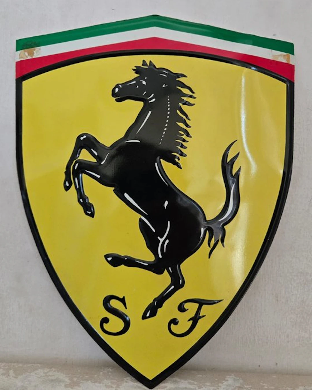Ferrari - Ferrari Emblem Plate - Ferrari - Advertising sign - Aluminium