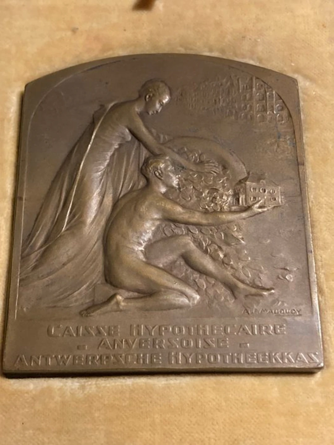 Belgium - Bronzen plaquette