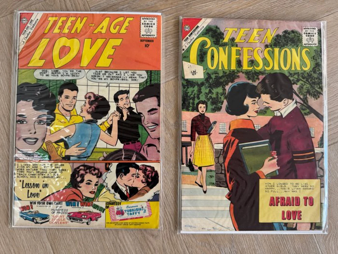 Various Romance comics - Teen-Age Love; Teen Confessions - 3 Comic