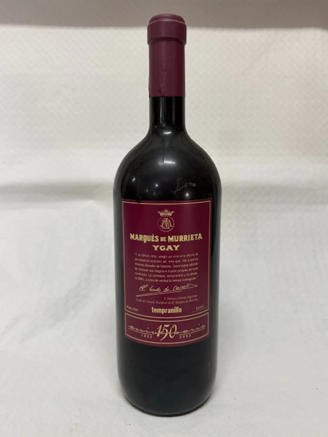 2000 Marqués de Murrieta, Ygay 150 Aniversario - Rioja - 1 Magnum (1.5L)