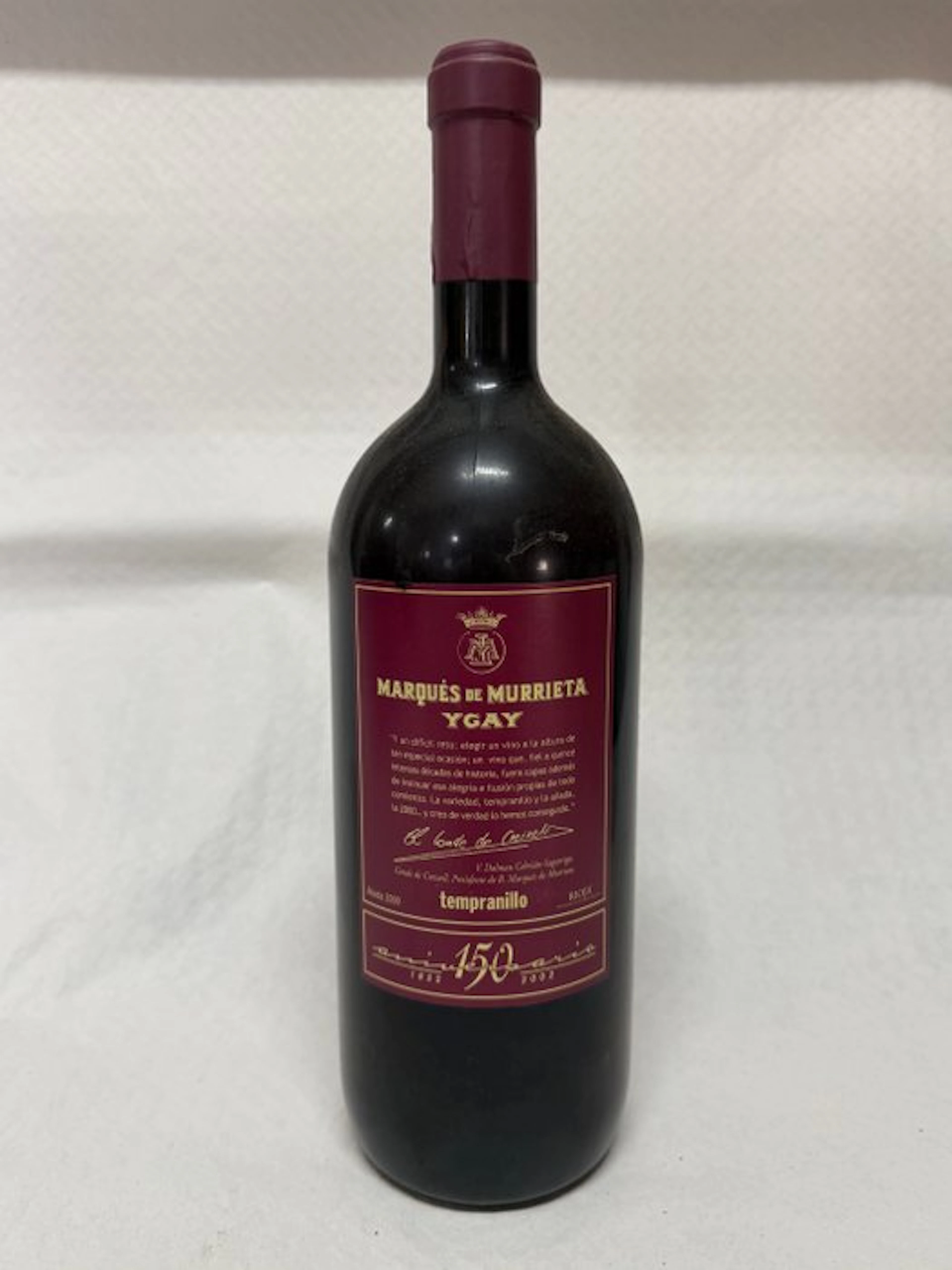 2000 Marqués de Murrieta, Ygay 150 Aniversario - Rioja - 1 Magnum (1.5L)