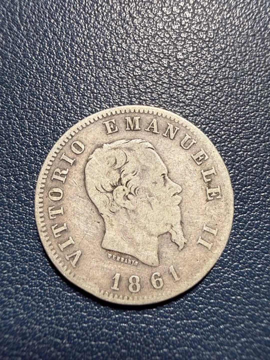 Italy, Kingdom Vittorio Emanuele II. 1 Lira 1861 Firenze - R2 (No