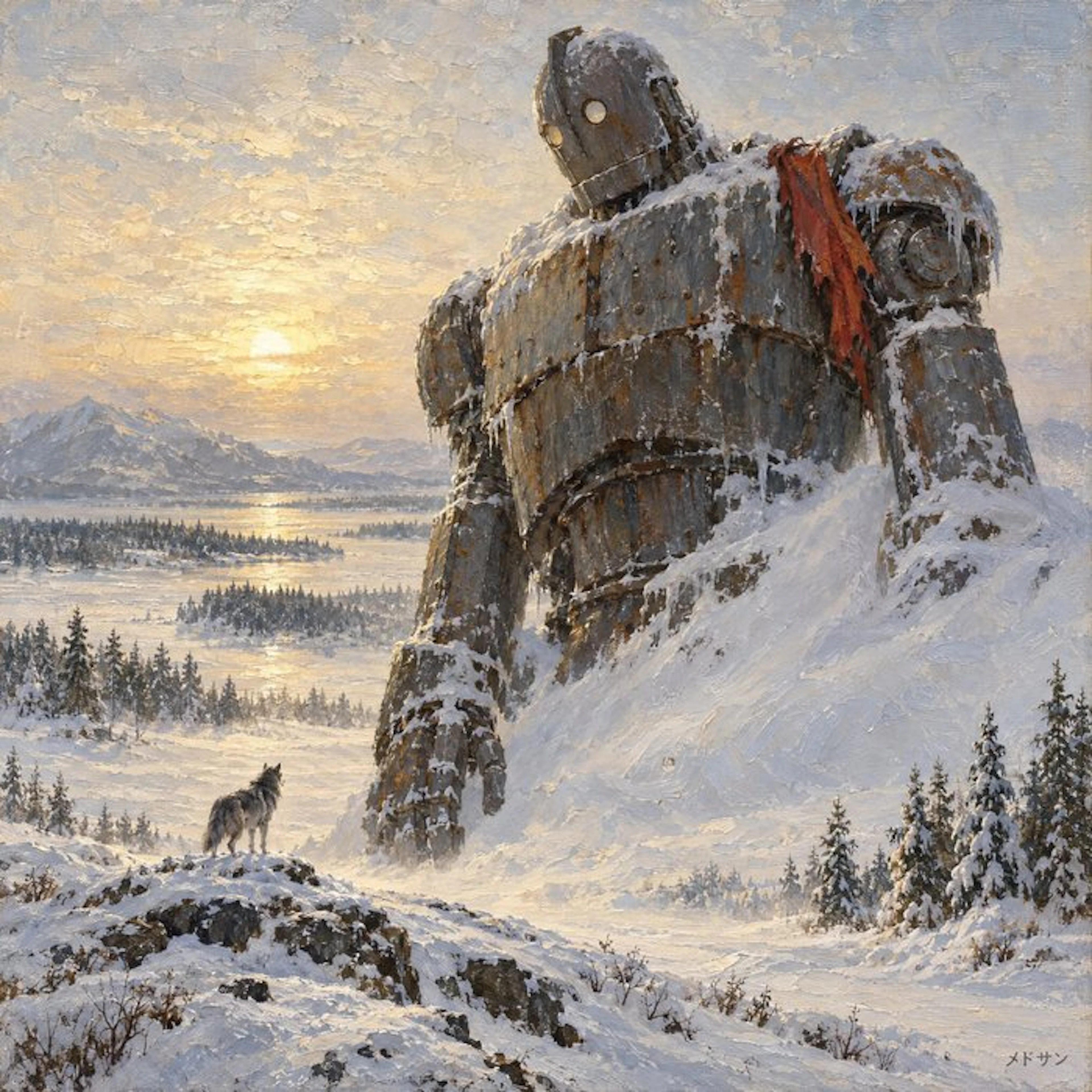 MEDSAN - The Iron Giant and the Wolf in the Snow...